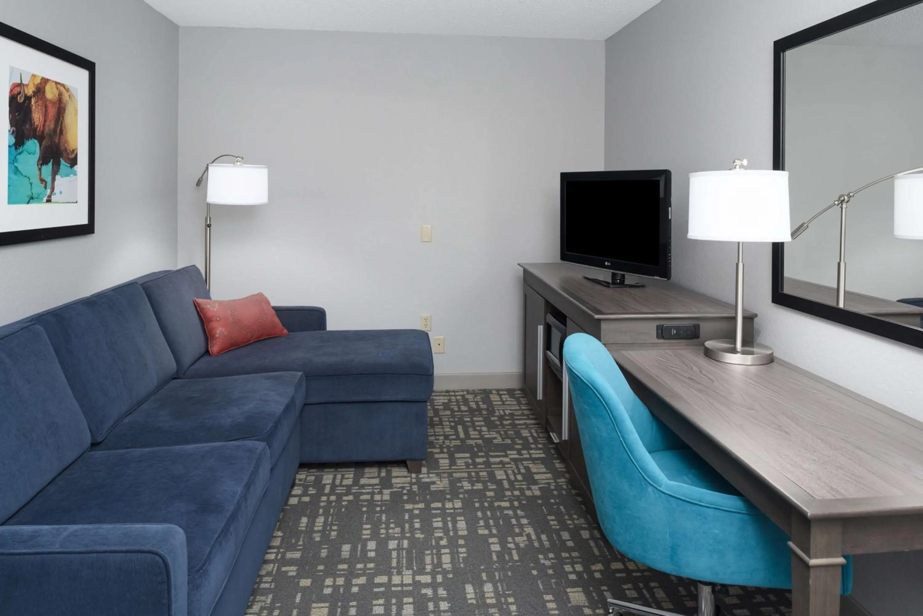Living room in Hampton Inn North Sioux City