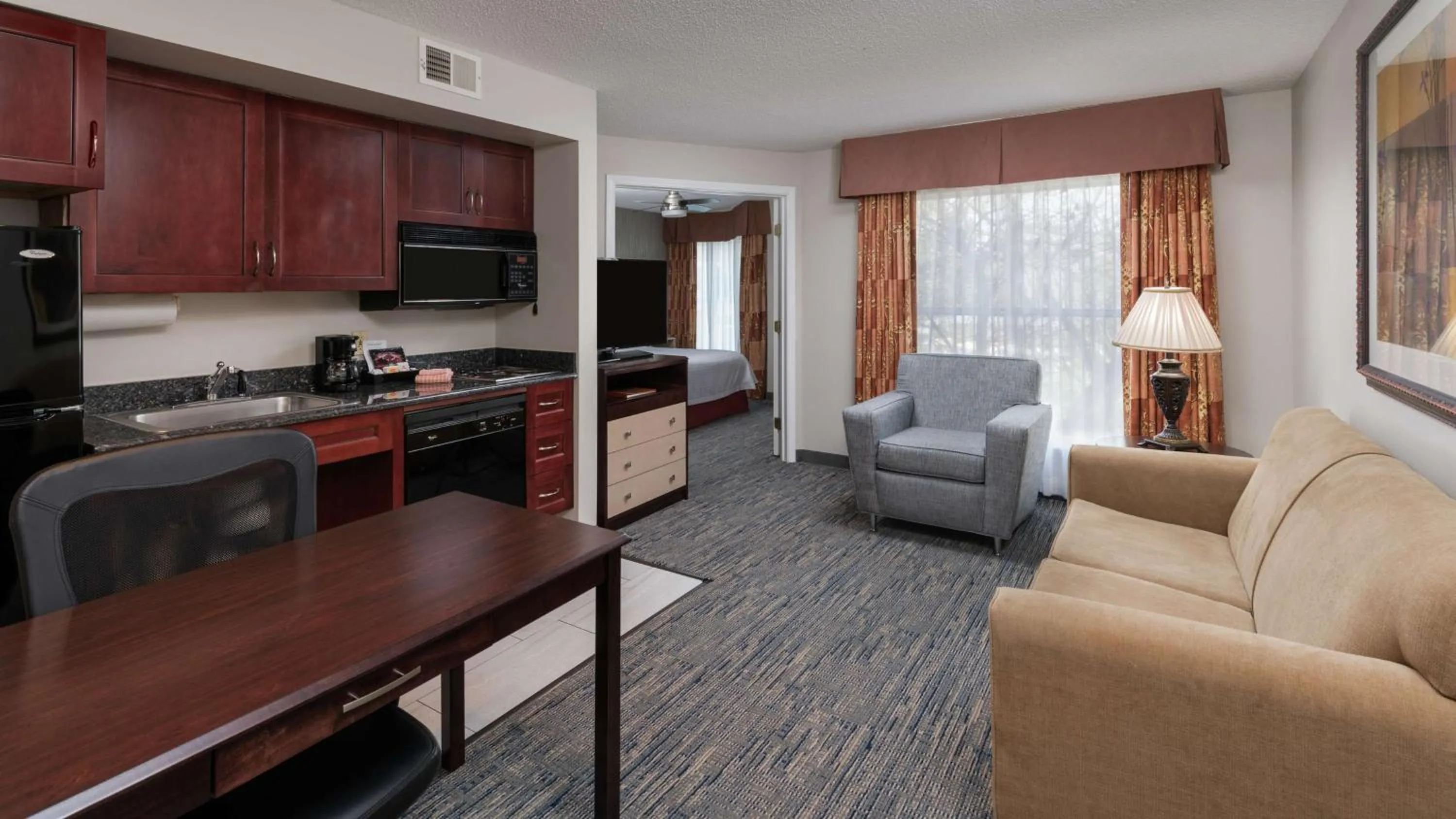 Bedroom in Homewood Suites by Hilton Chicago - Schaumburg
