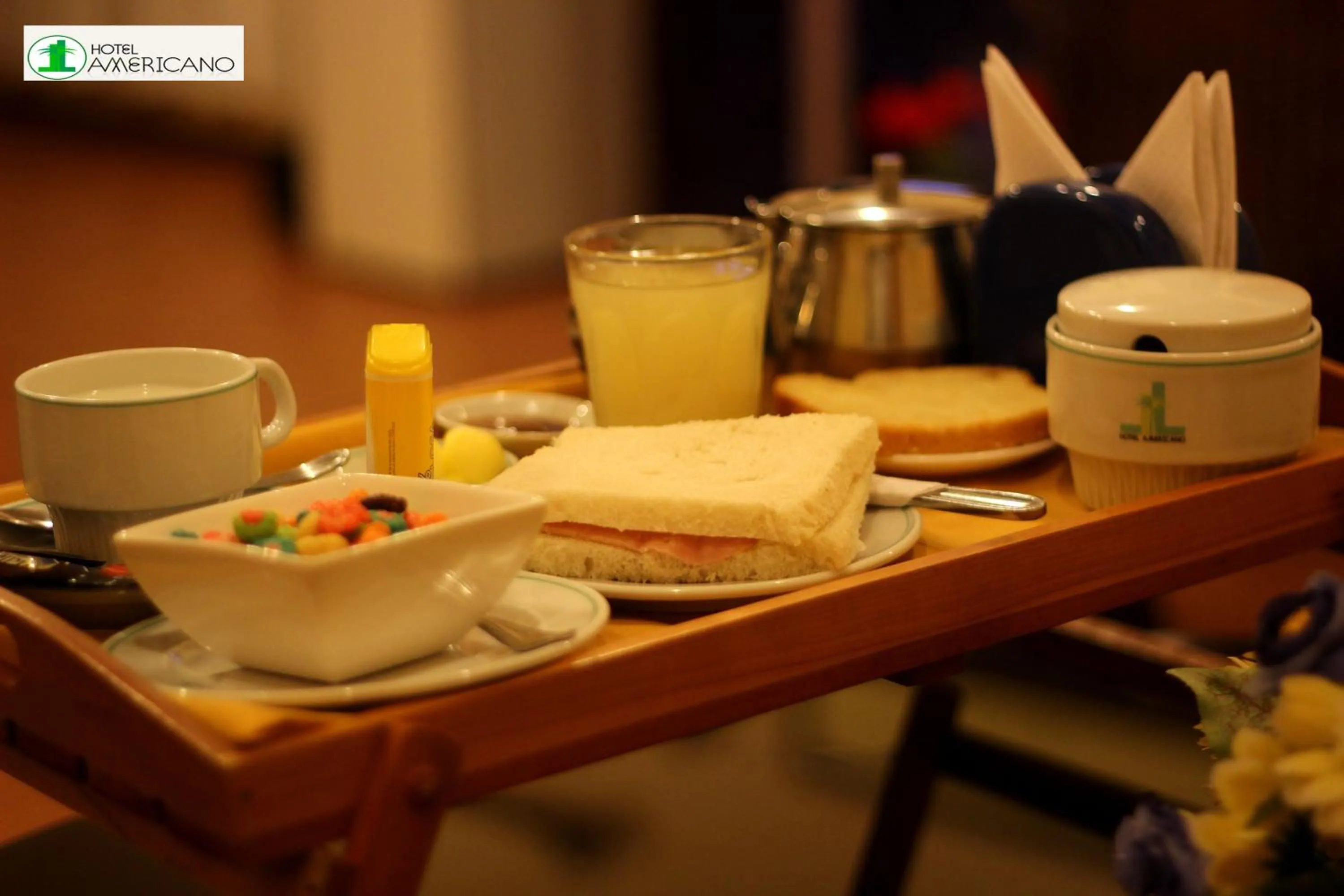 Food and drinks in Hotel Americano