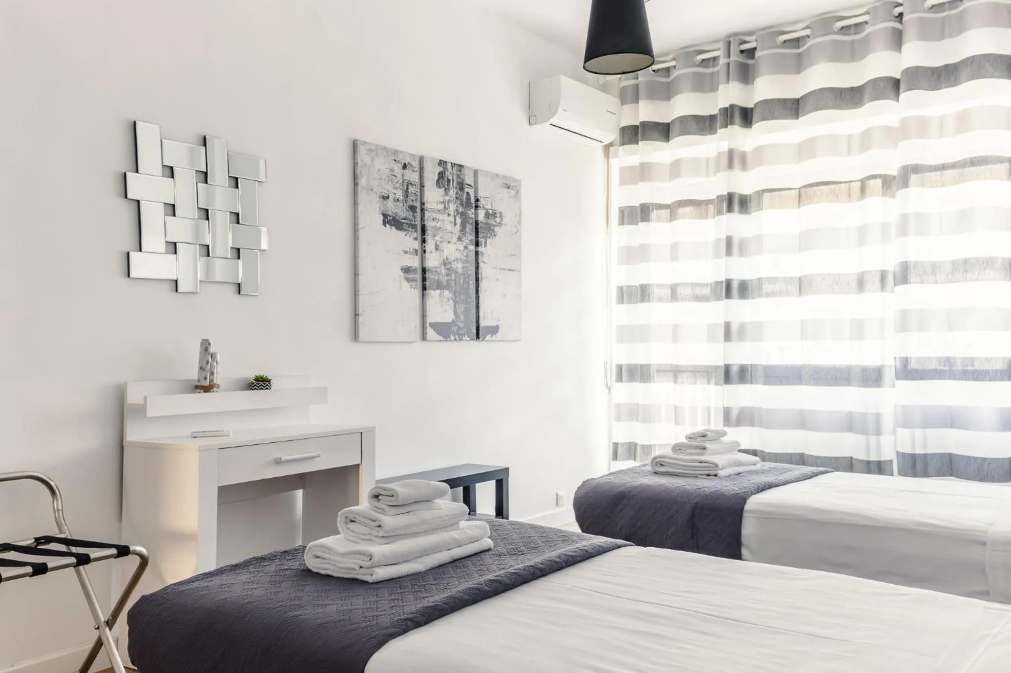 Bedroom, Bed in Apartment Costanza in Rome