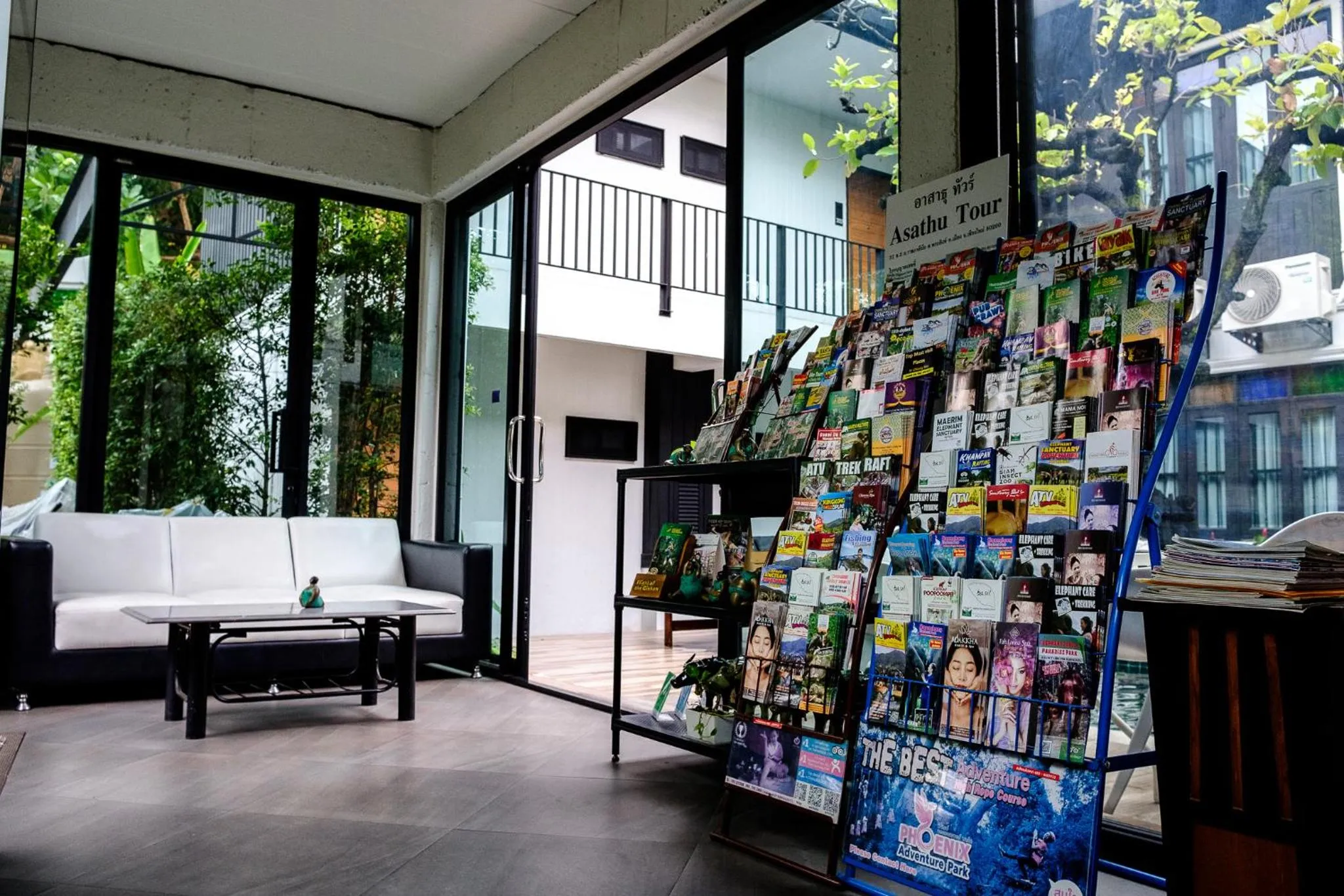 Seating area in Sathu Hotel