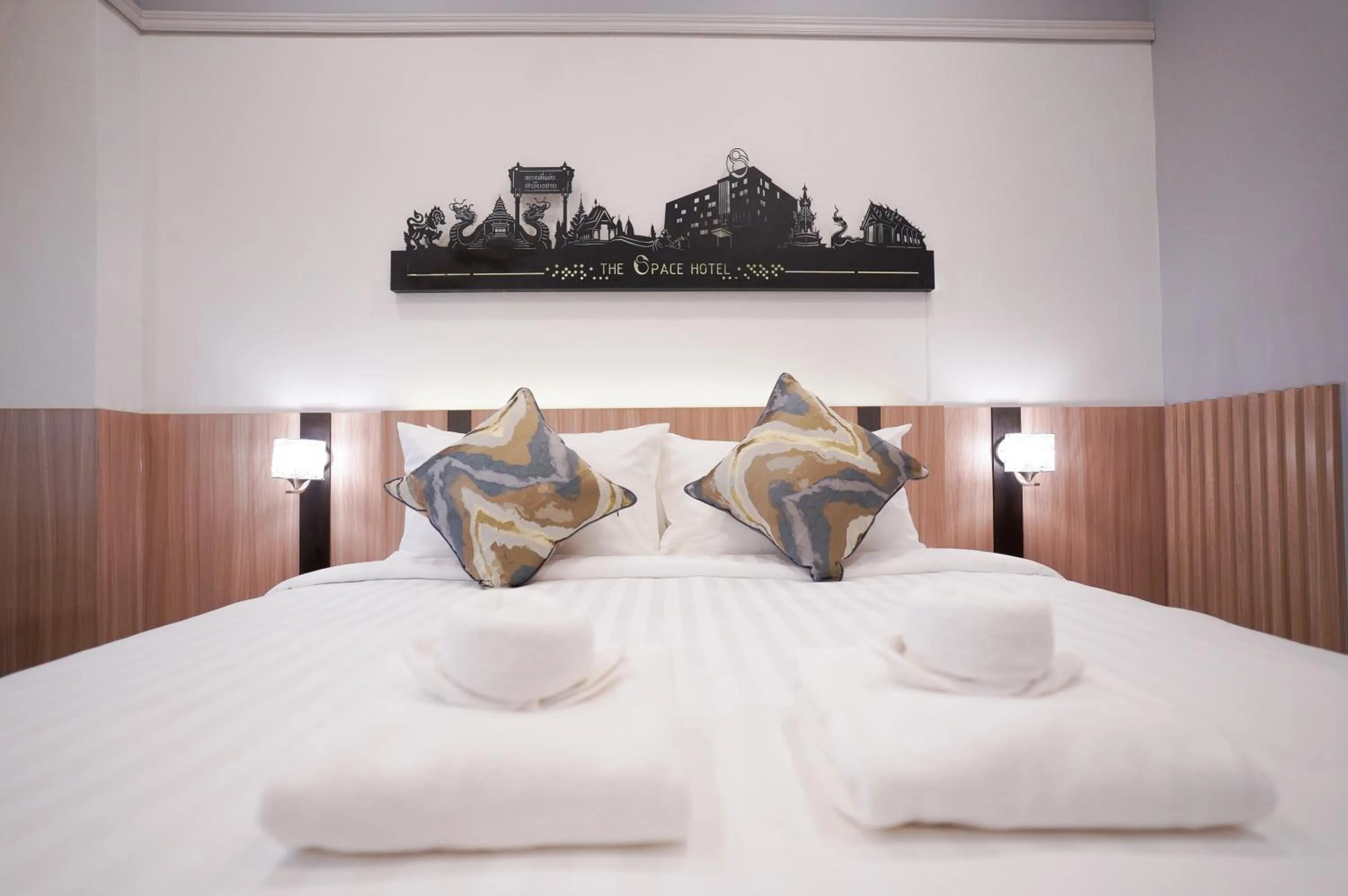 Bedroom, Bed in The Space Hotel Chiang Rai