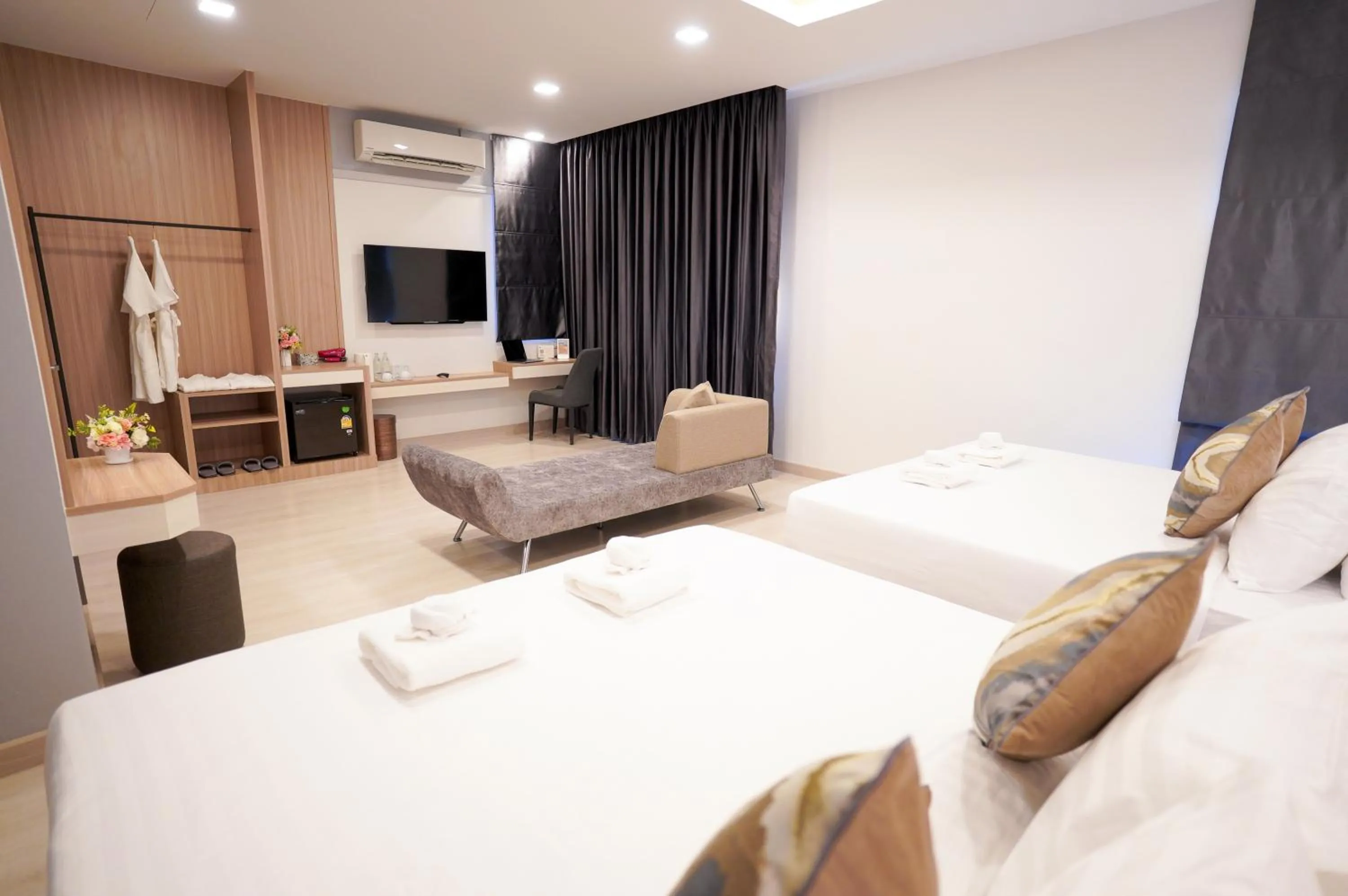 Bedroom, Bed in The Space Hotel Chiang Rai