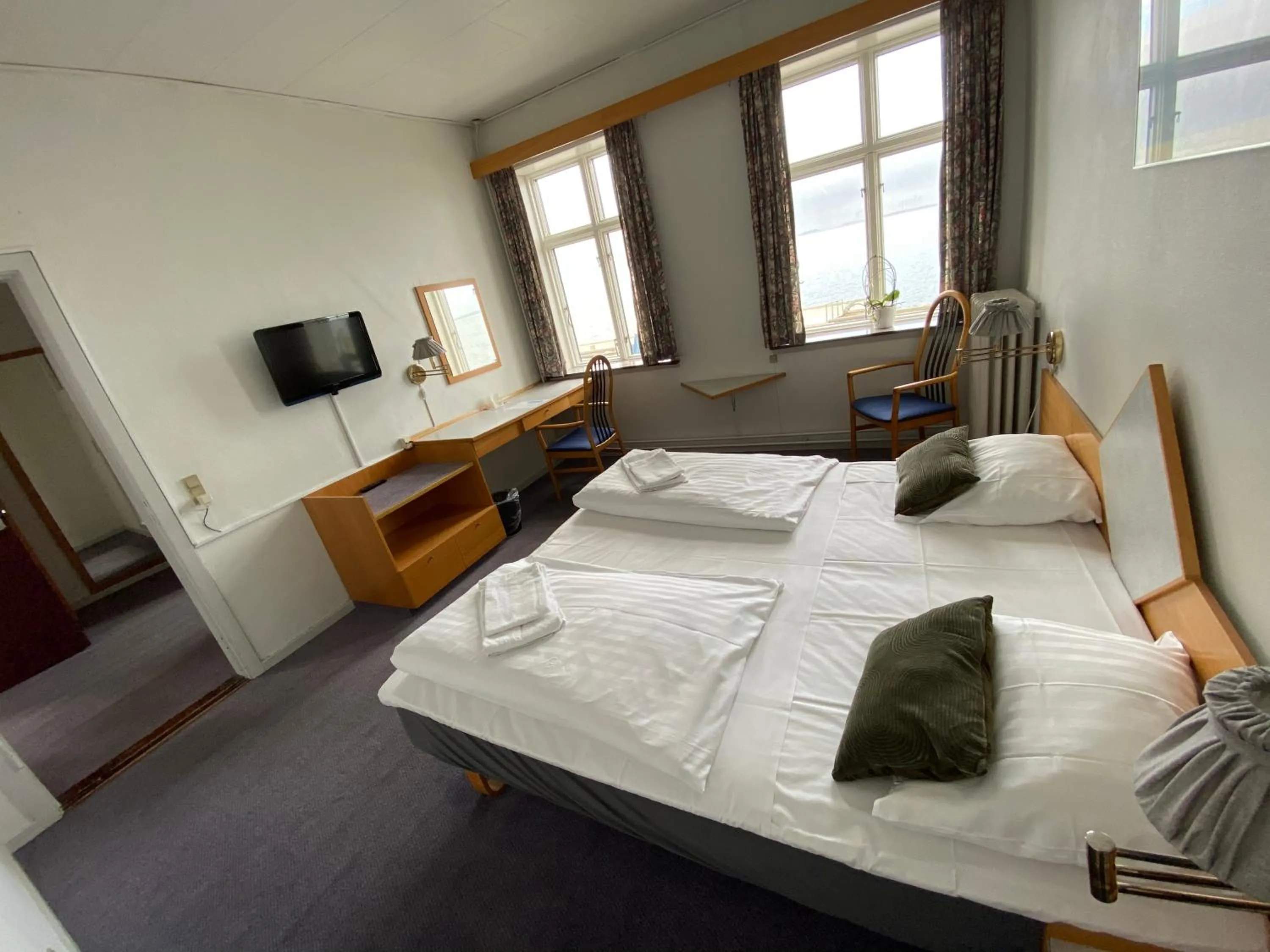 Bed in Løgstør Badehotel - Hotel du Nord