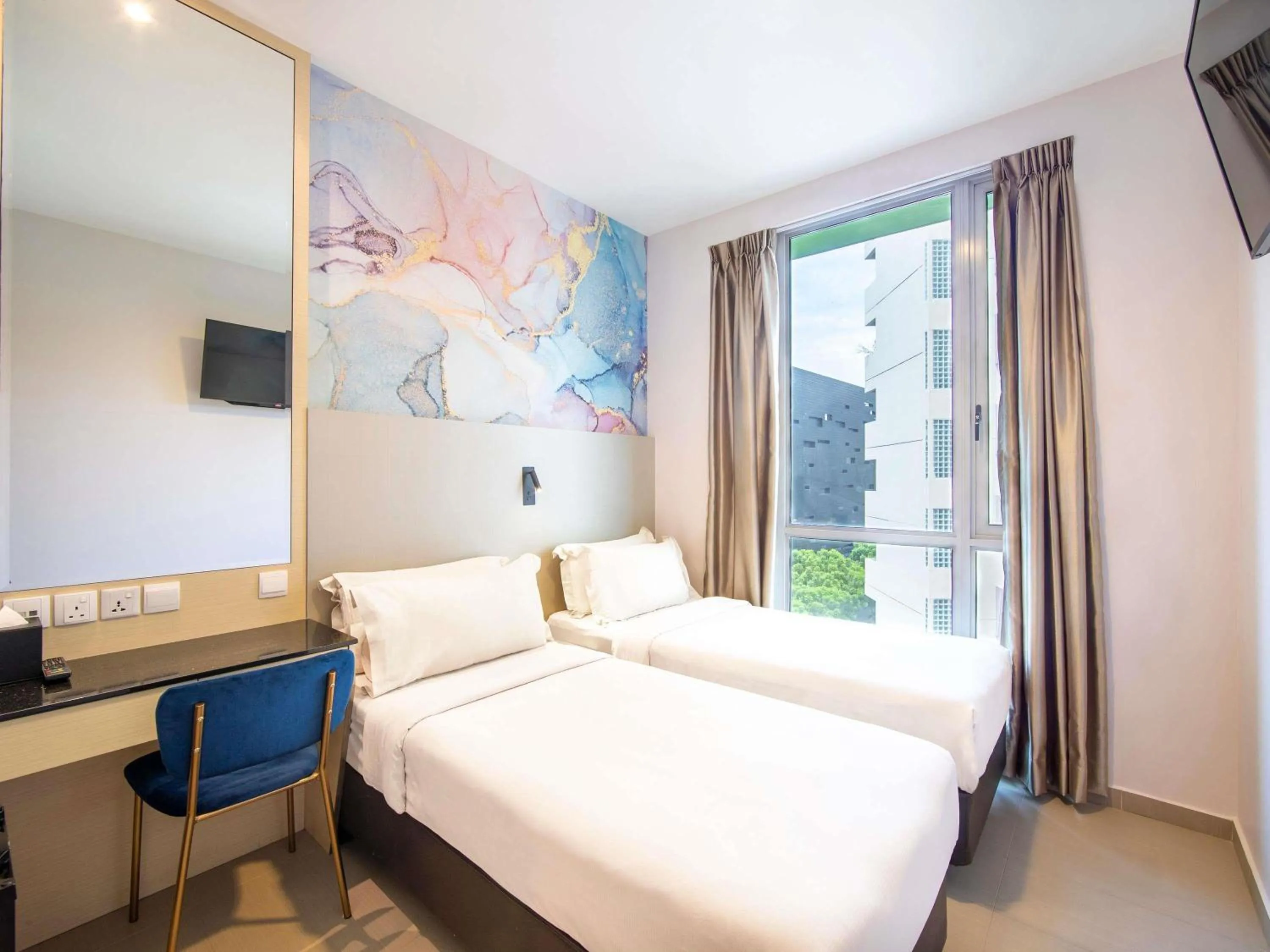 Bedroom, Bed in ibis Styles Singapore Albert