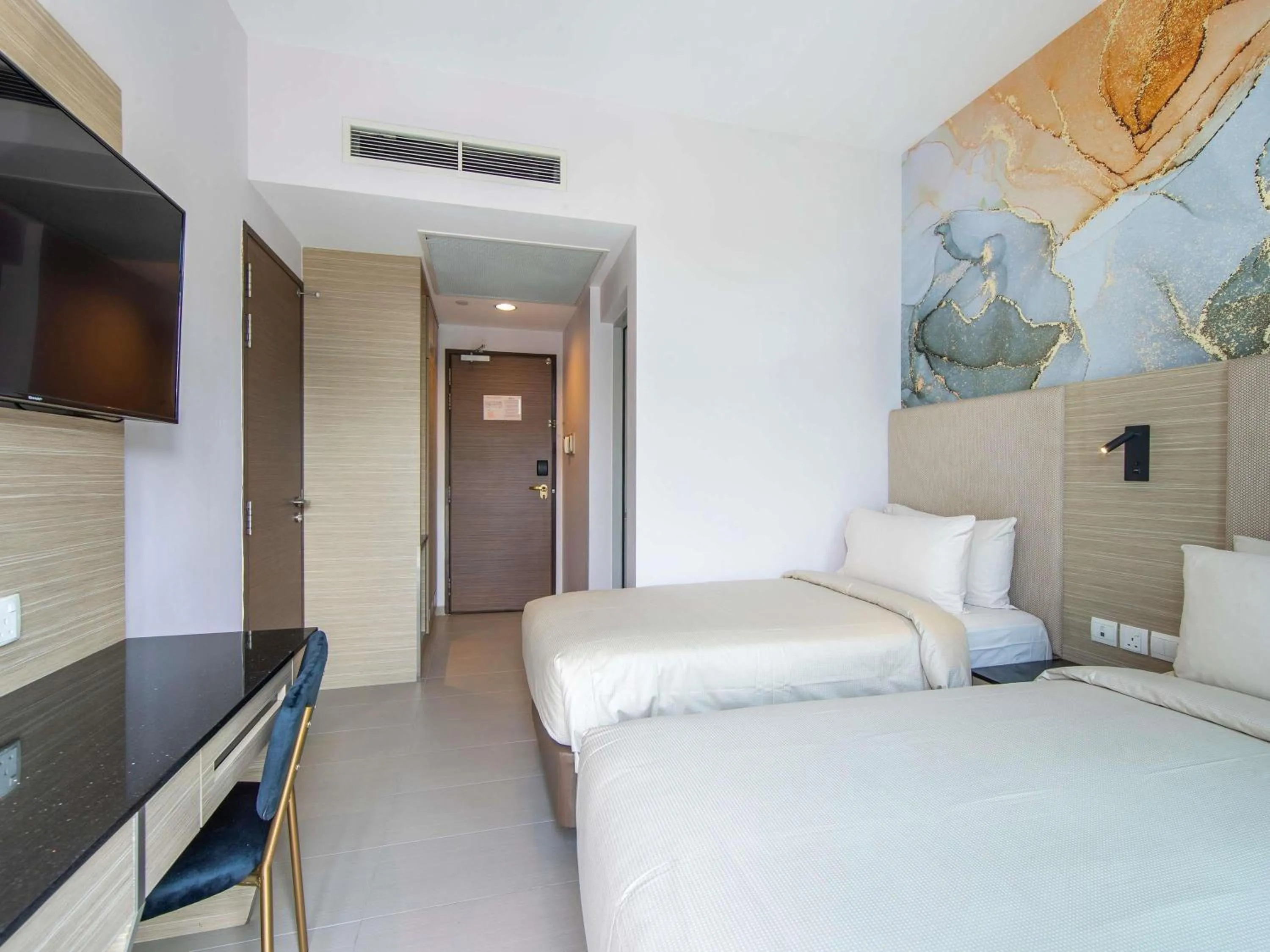 Bedroom, Bed in ibis Styles Singapore Albert