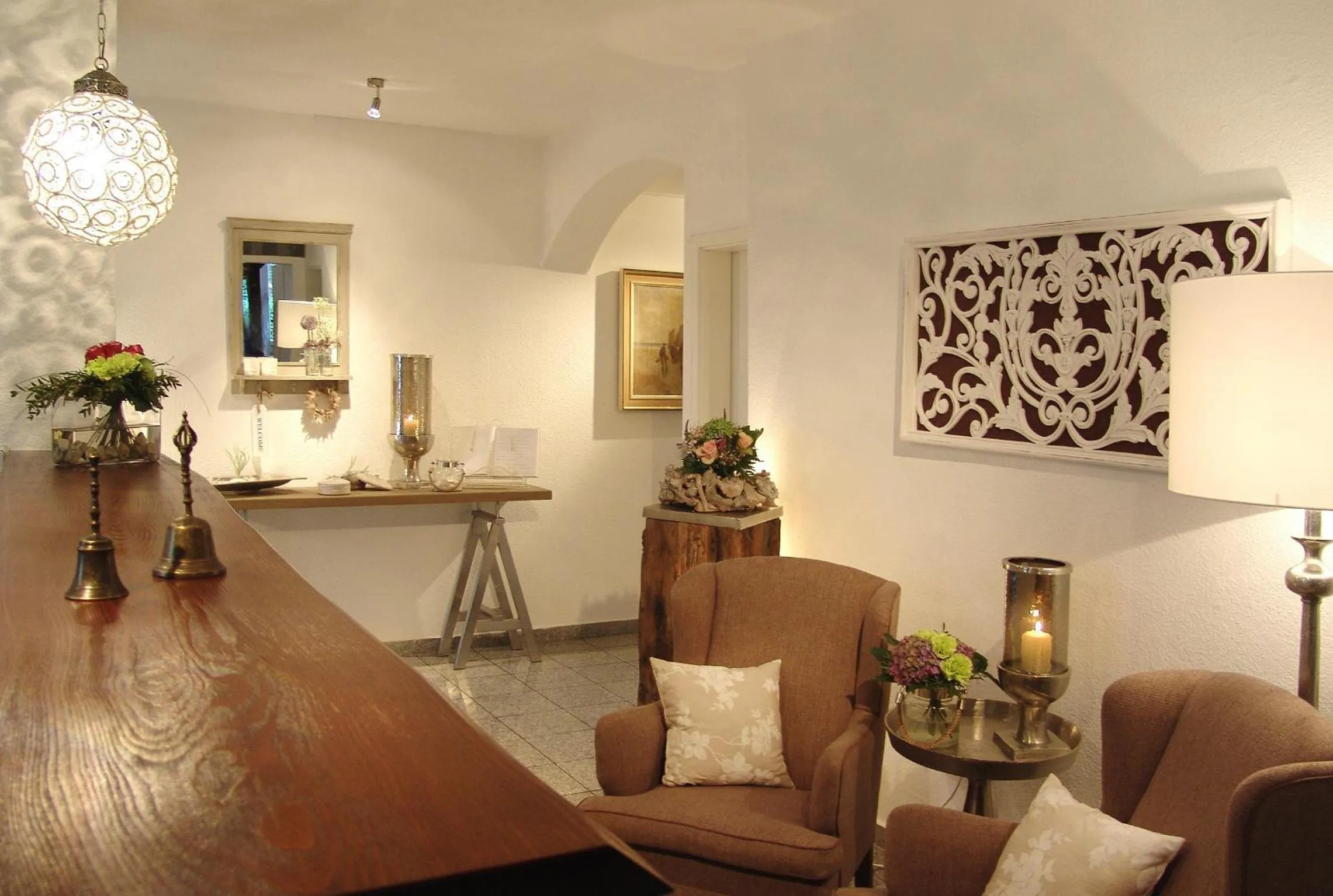 Lobby or reception in Hotel Garni Landhaus Uttum