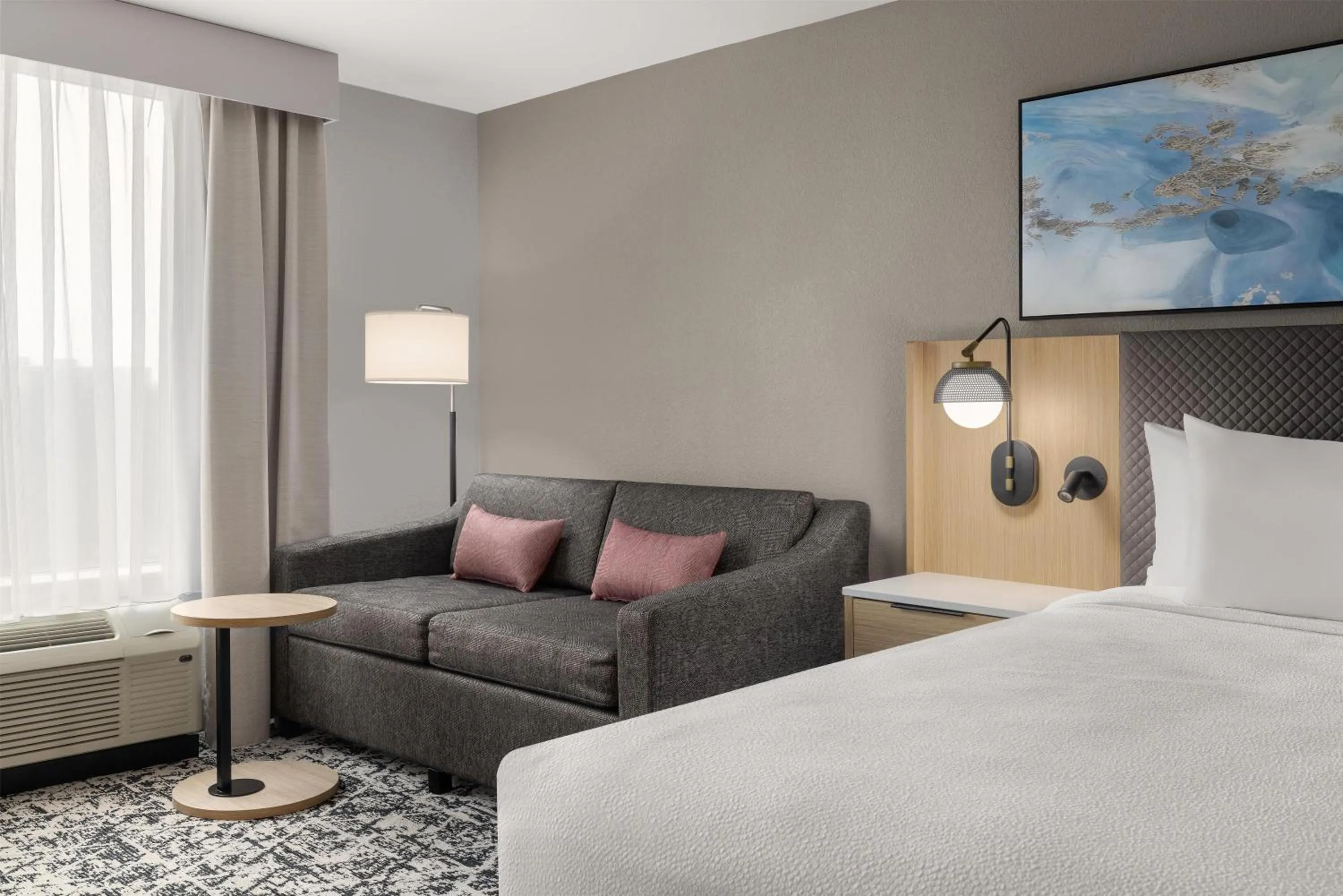 Living room, Bed in Hilton Garden Inn Washington DC/Greenbelt