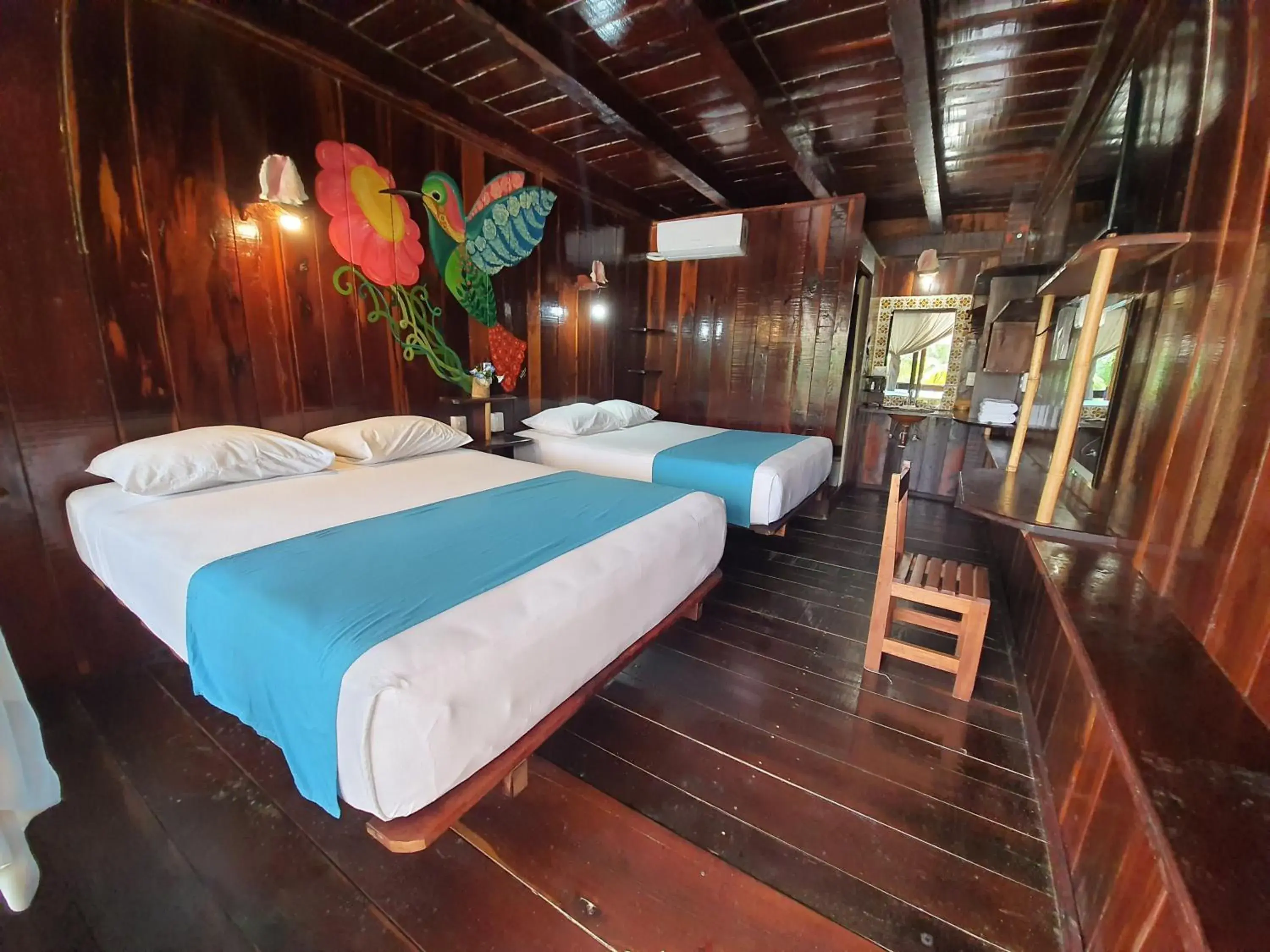 Deluxe Double Room with Sea View in Eco Cabañas Bluekay Deluxe Double Room with Sea View in Eco Cabañas Bluekay