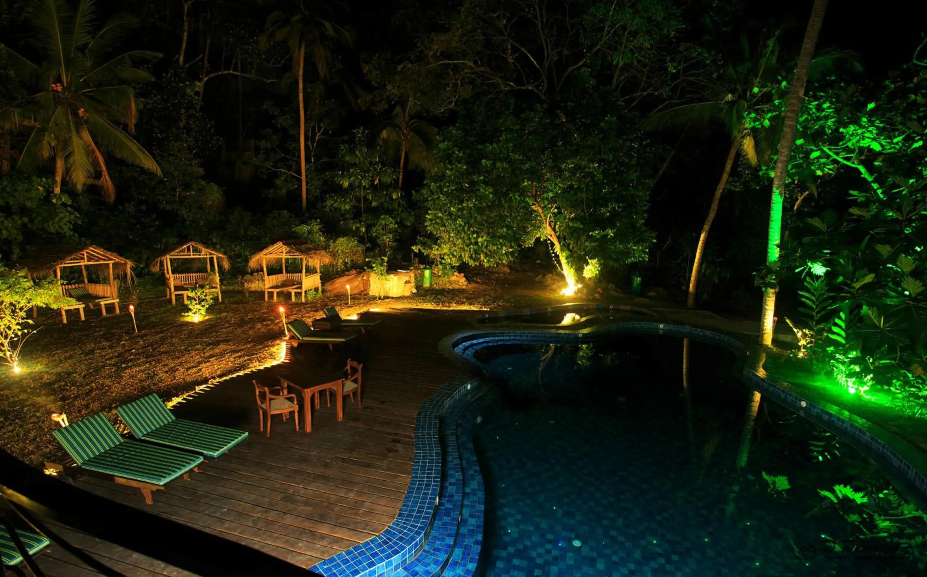 Night in Jungle Village Unawatuna