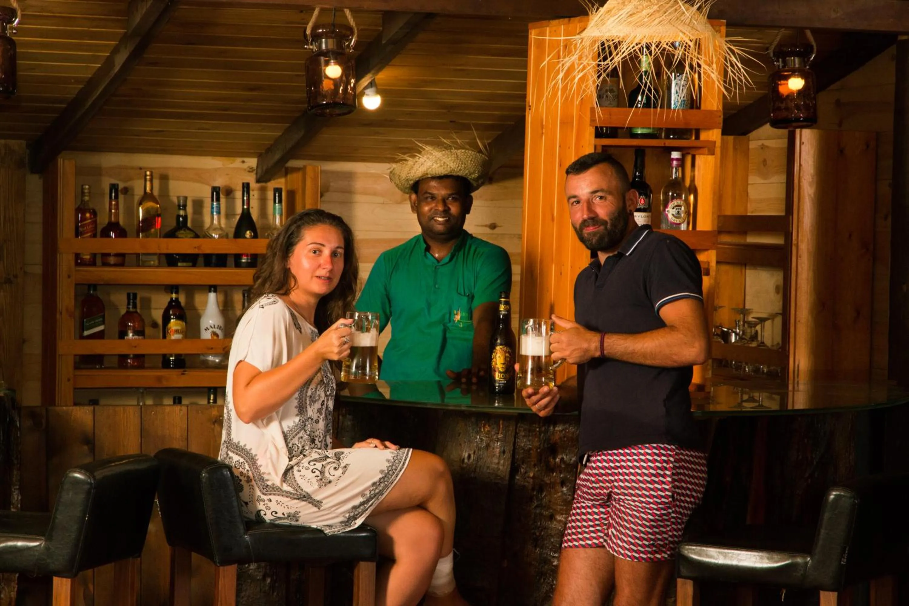 Guests in Jungle Village Unawatuna