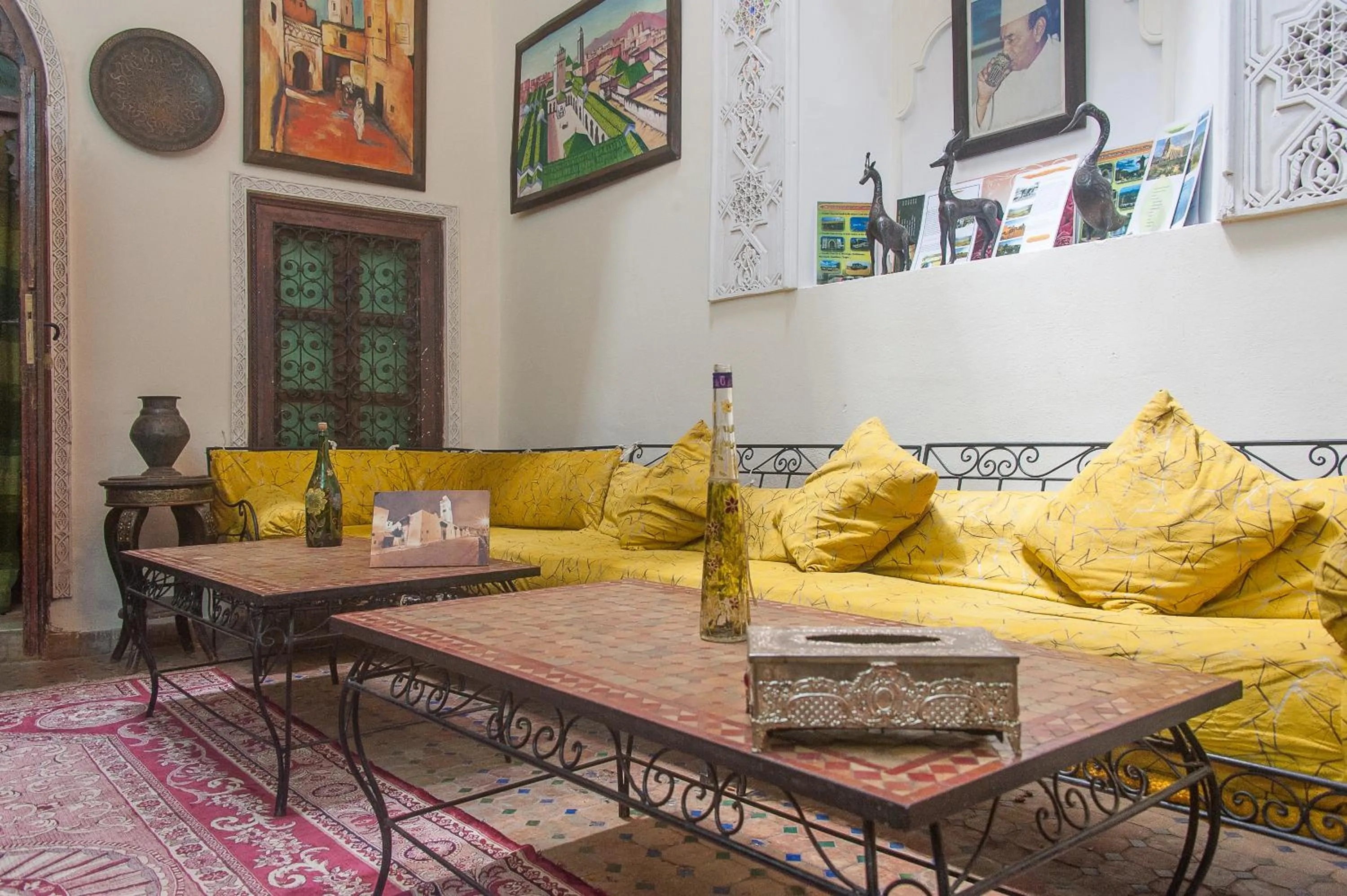 Seating area in Riad Anass Al Ouali