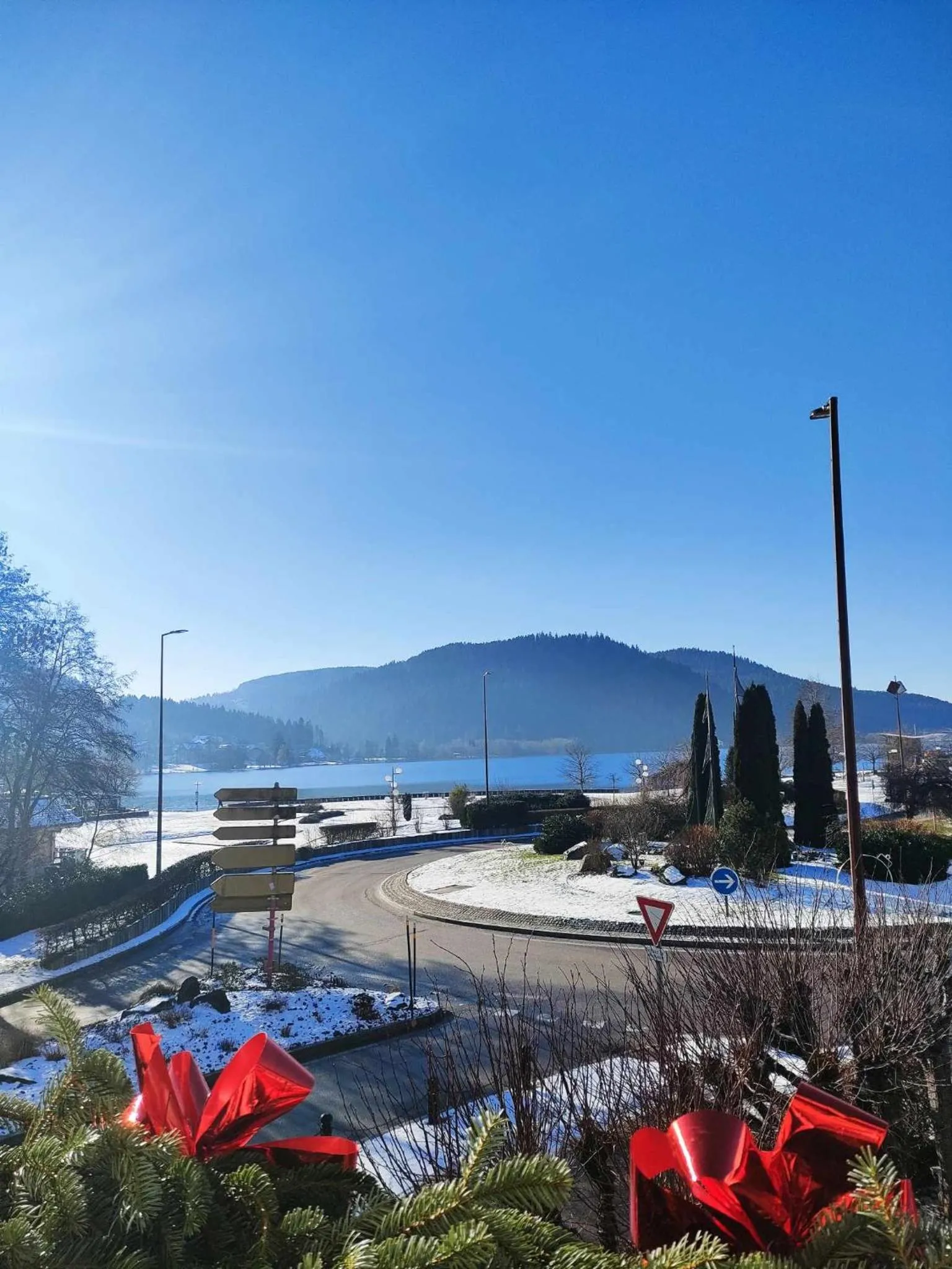 Lake view in Hôtel La Réserve