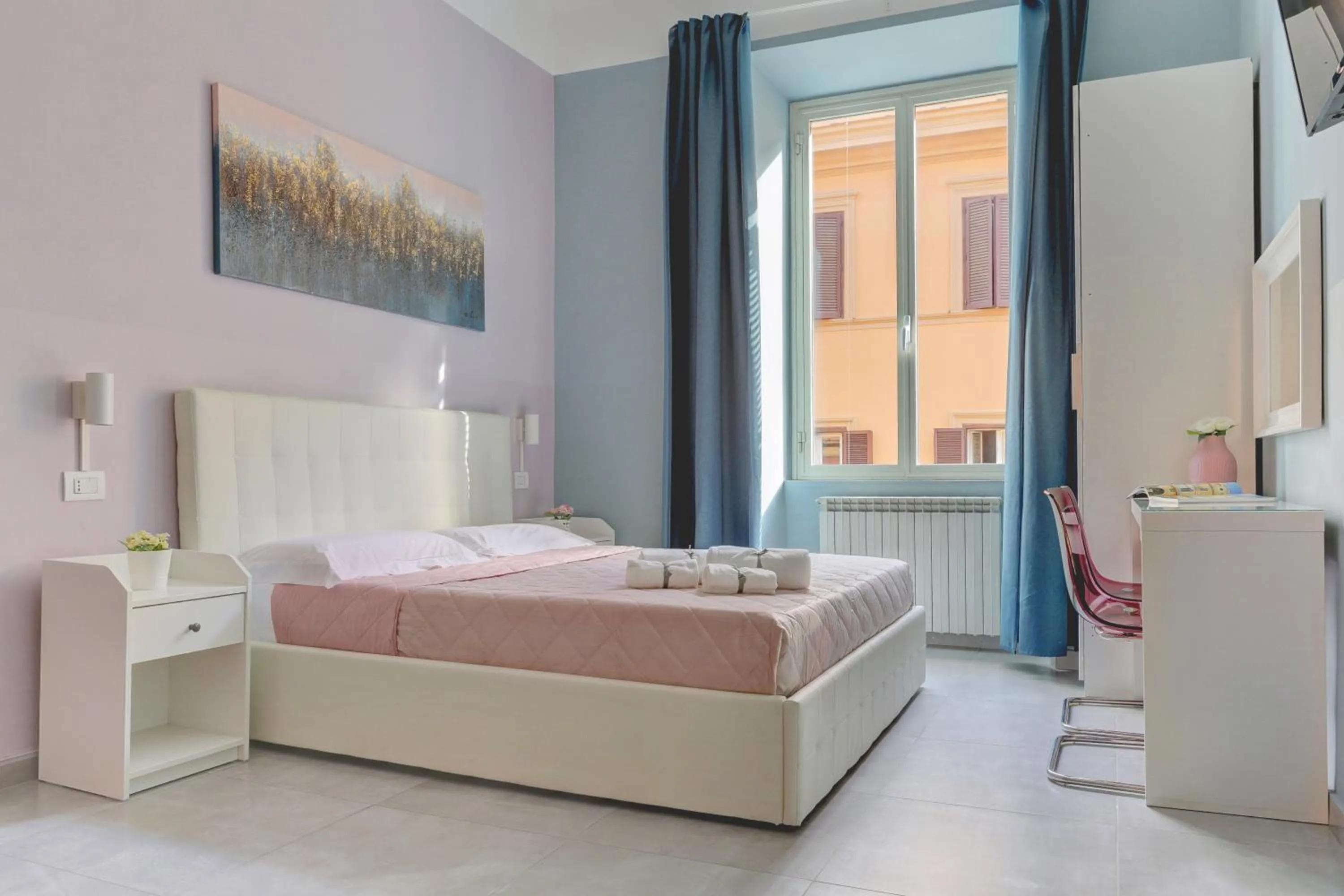 Bed in Claudia House Roma Termini
