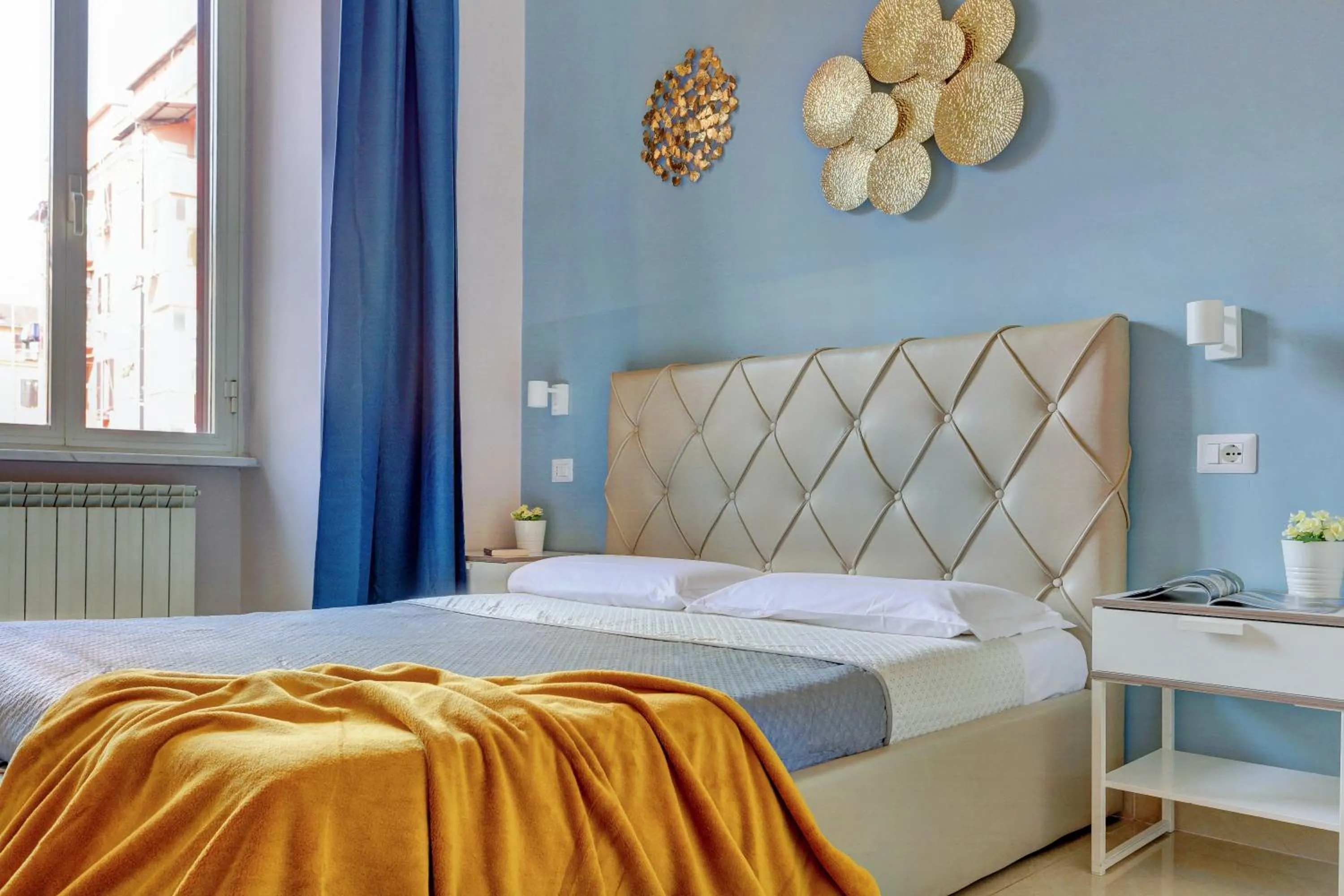 Bed in Claudia House Roma Termini