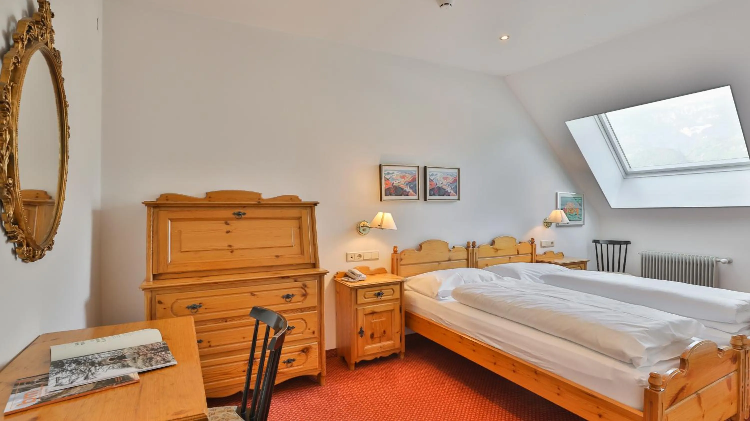 Bed in Hotel Sparerhof