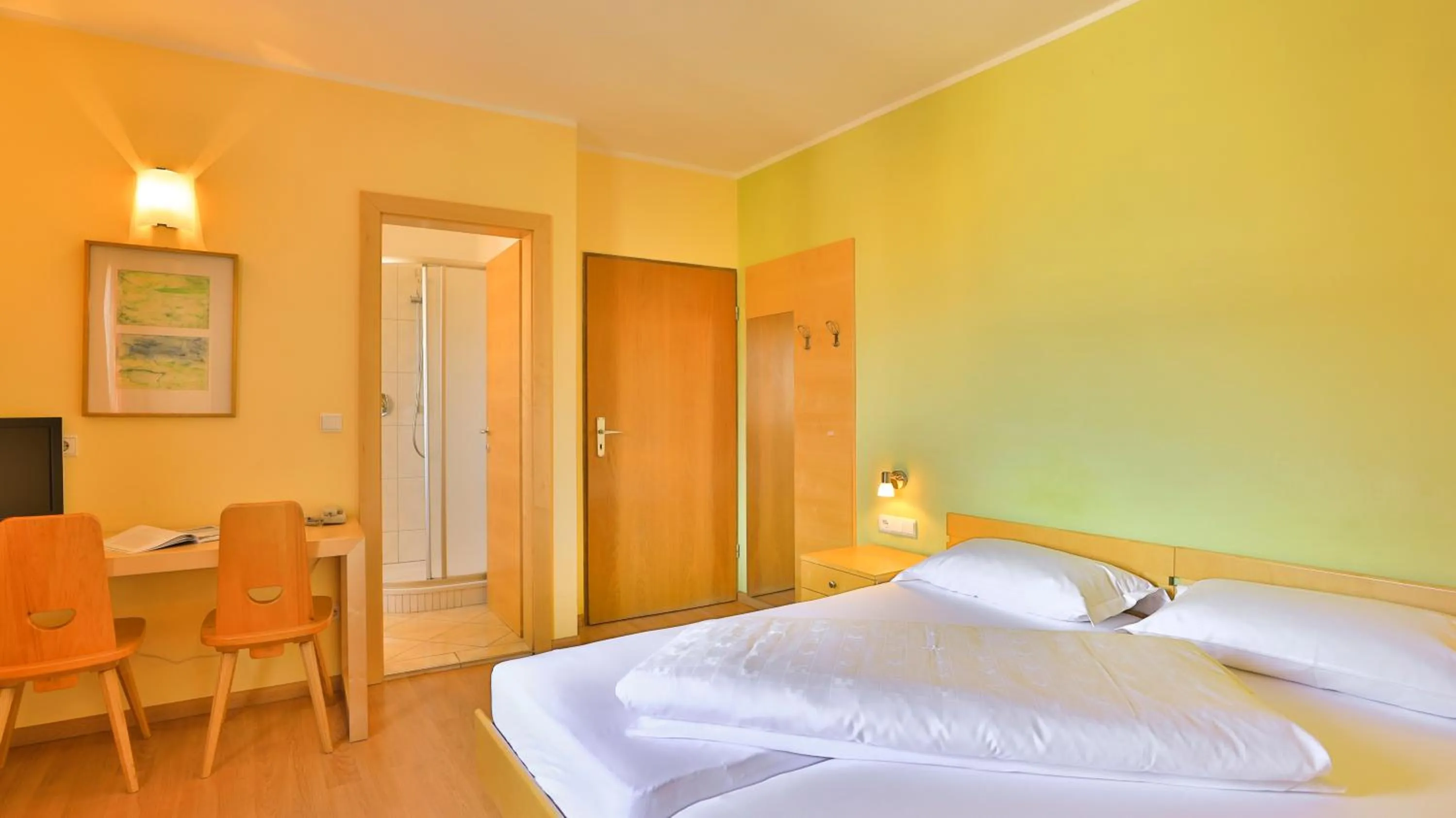 Bed in Hotel Sparerhof