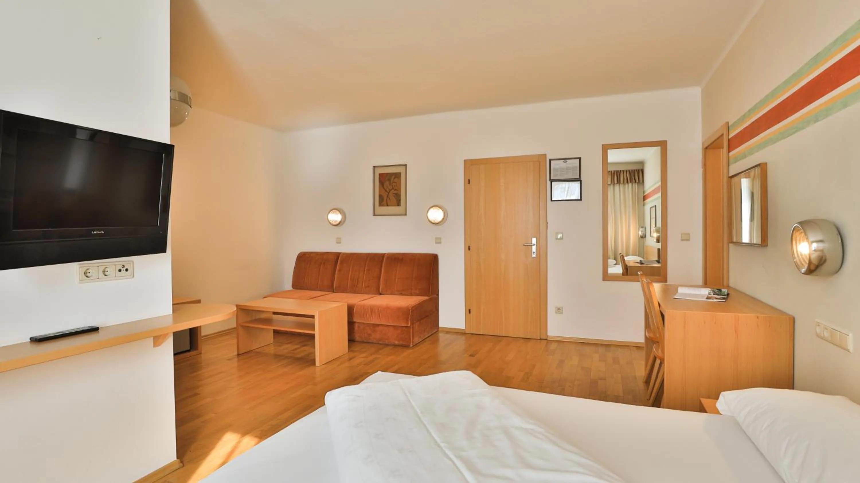 Bed in Hotel Sparerhof