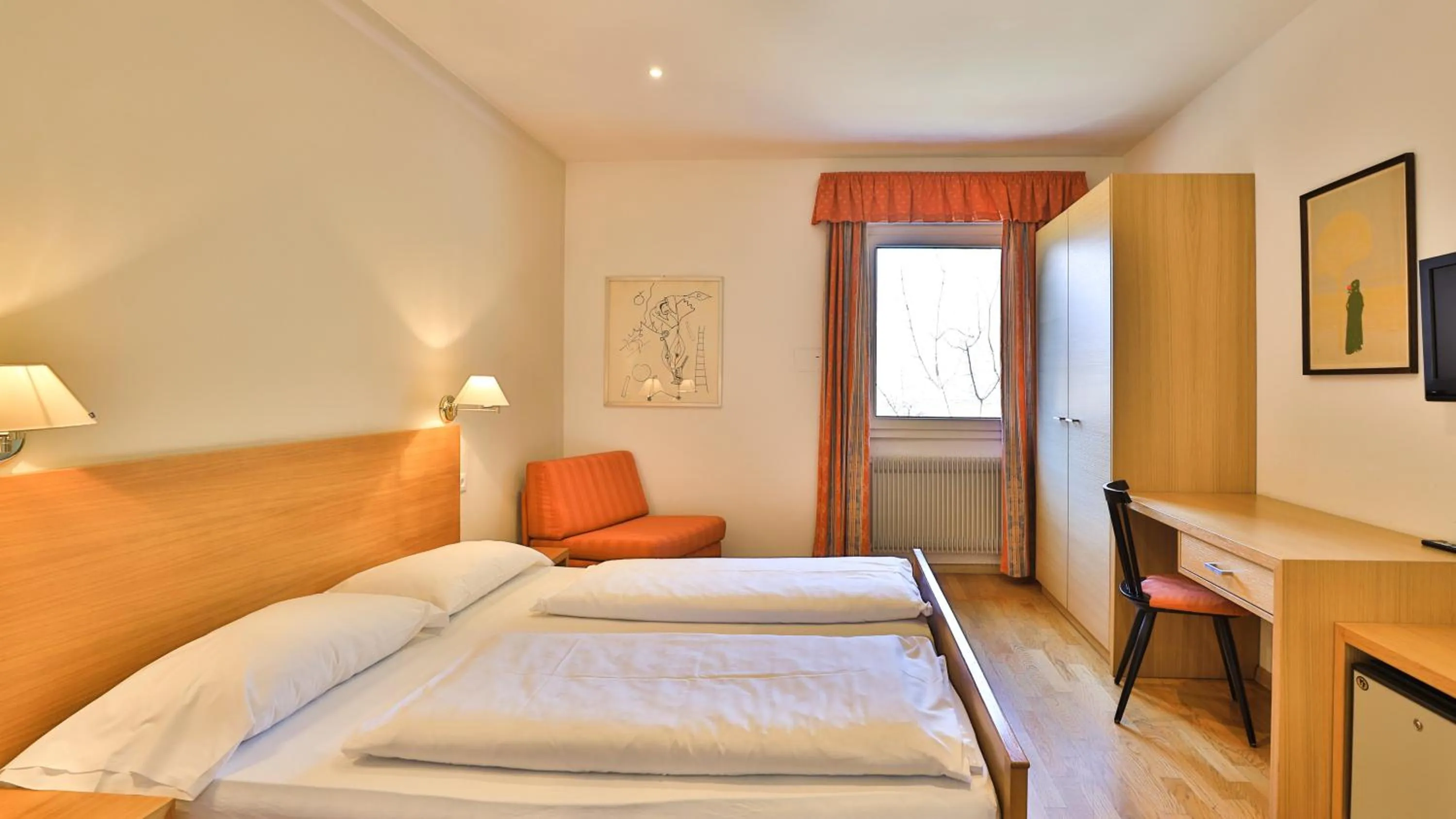 Bed in Hotel Sparerhof