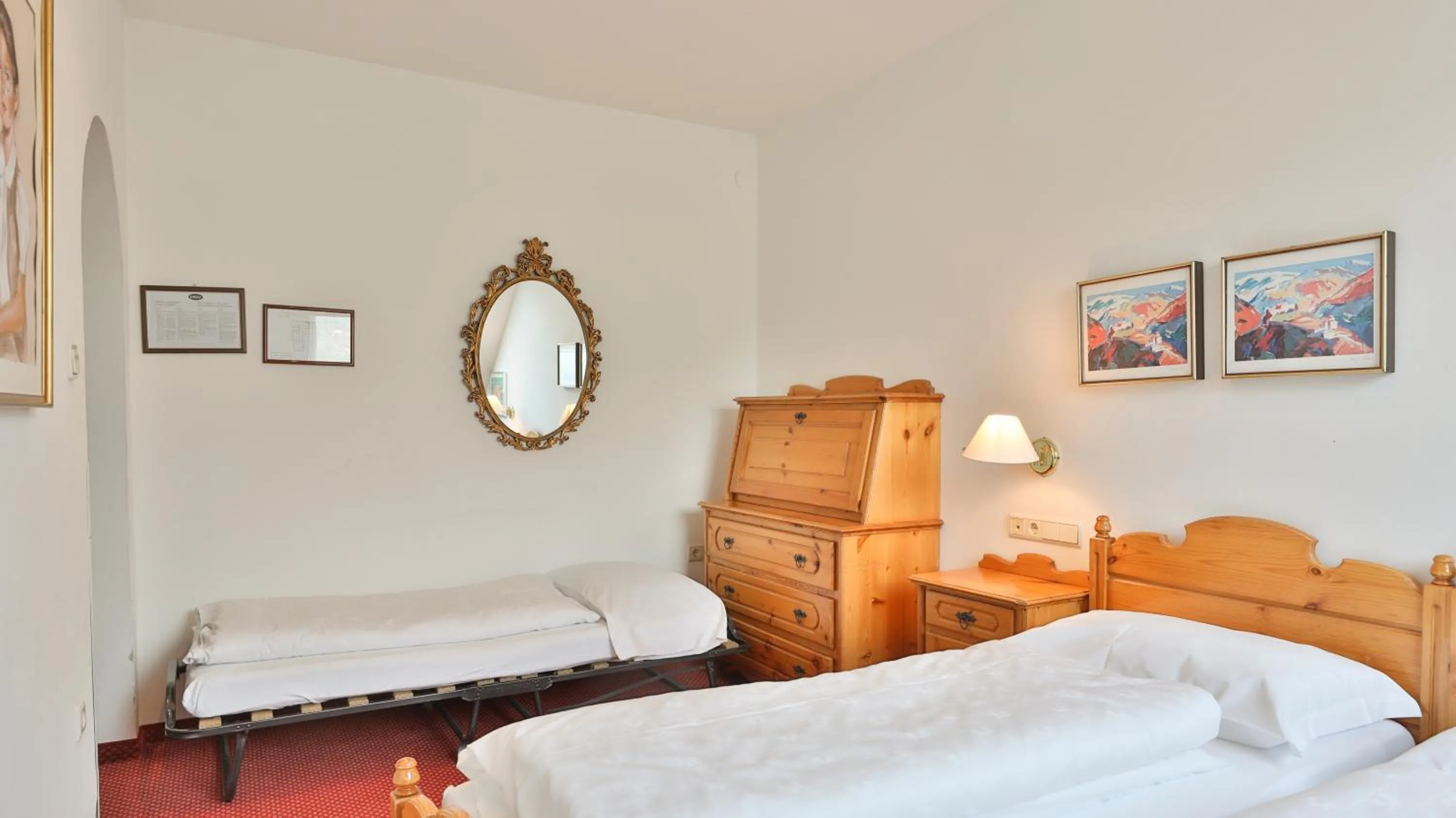 Bed in Hotel Sparerhof