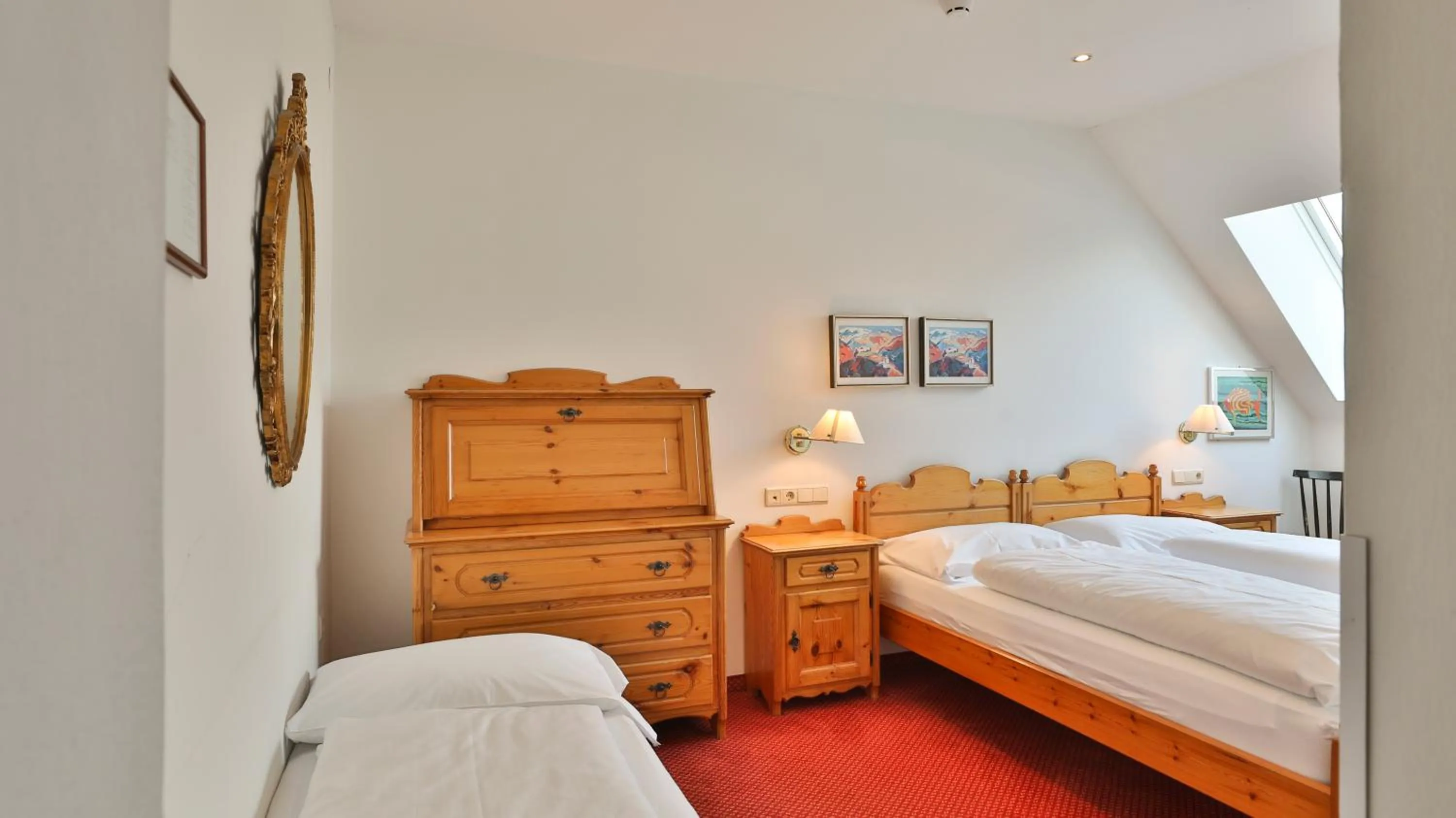 Bed in Hotel Sparerhof