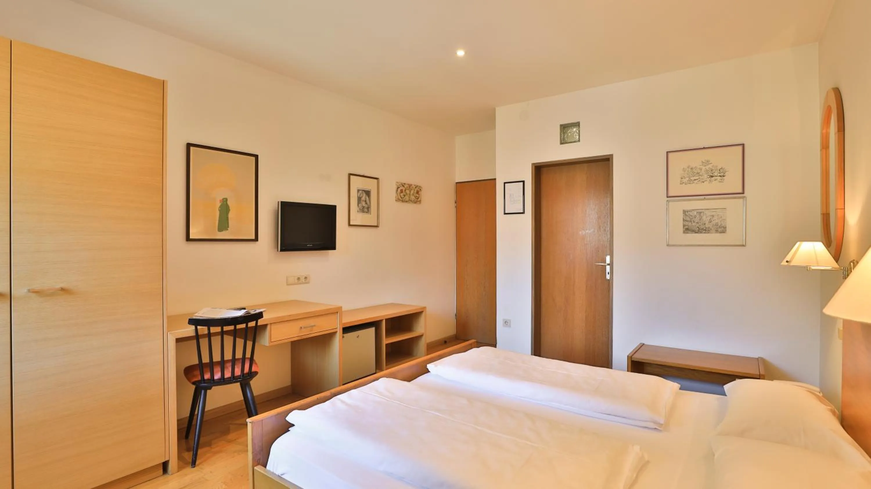 Bed in Hotel Sparerhof