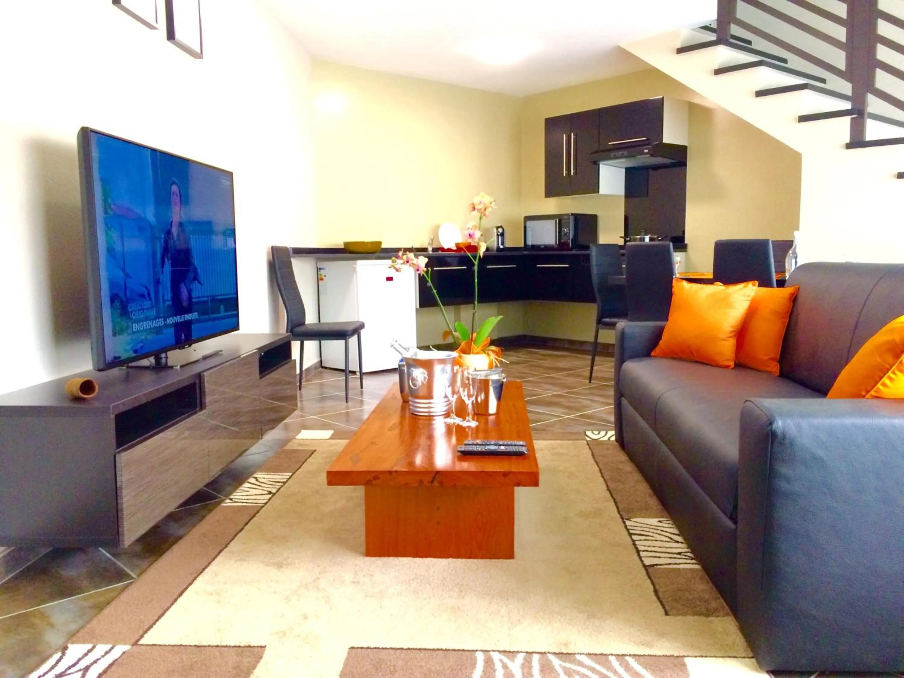 Living room in L'Eskale Guyane