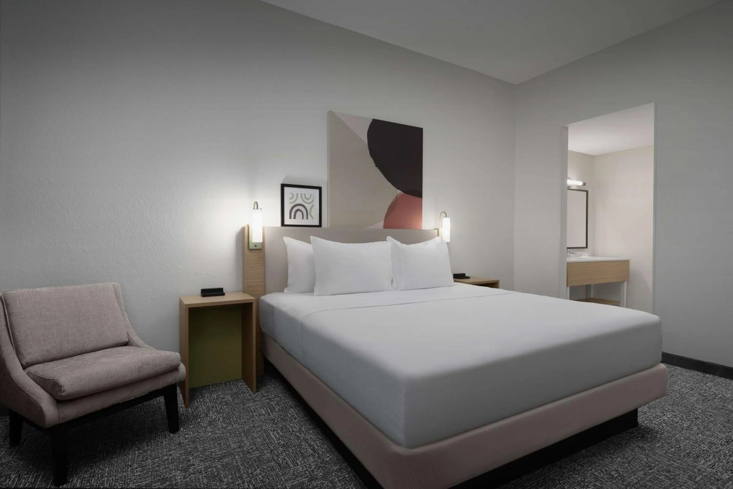 Bed in Spark by Hilton Miami Doral