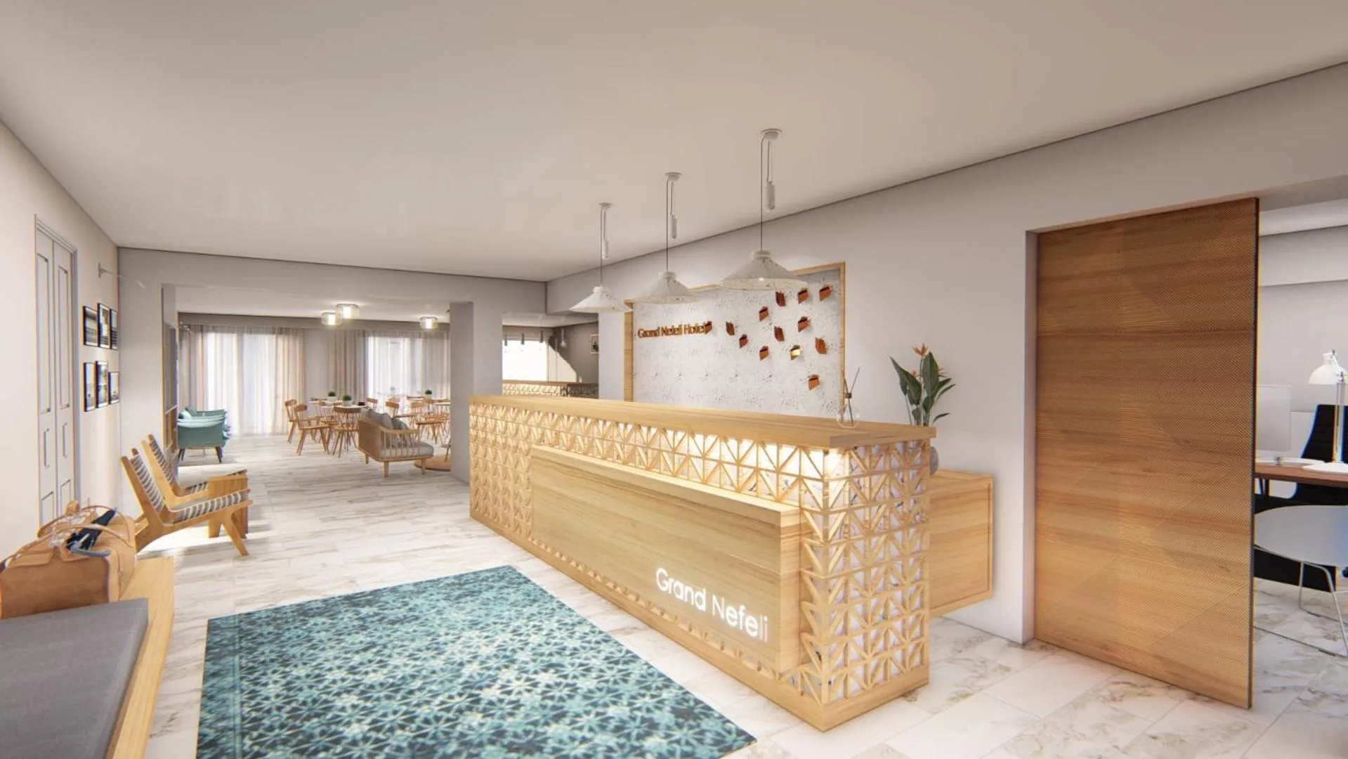 Lobby or reception in Hotel Grand Nefeli