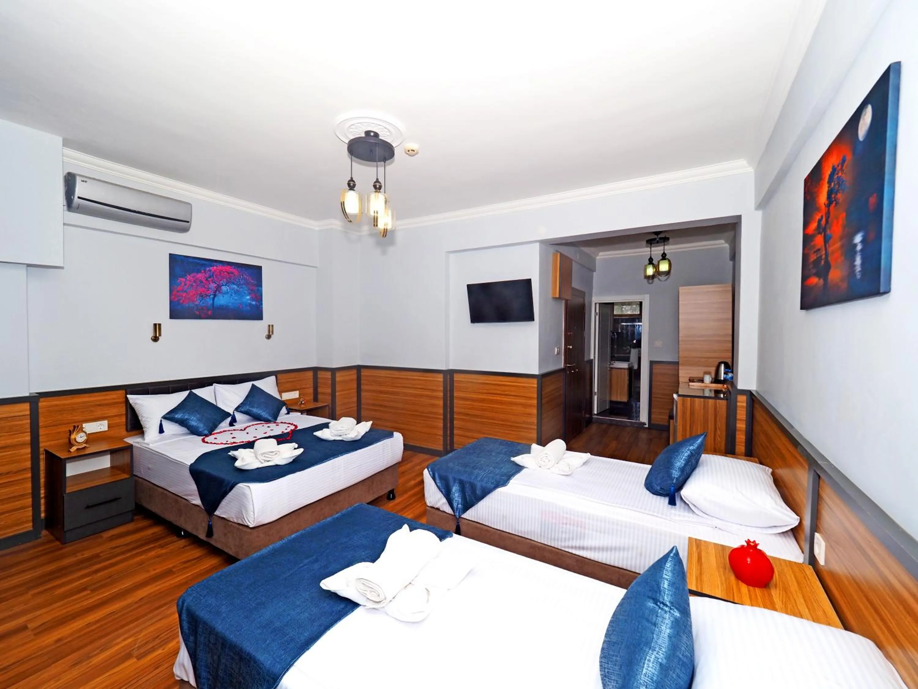 Bed in Arges old city hotel