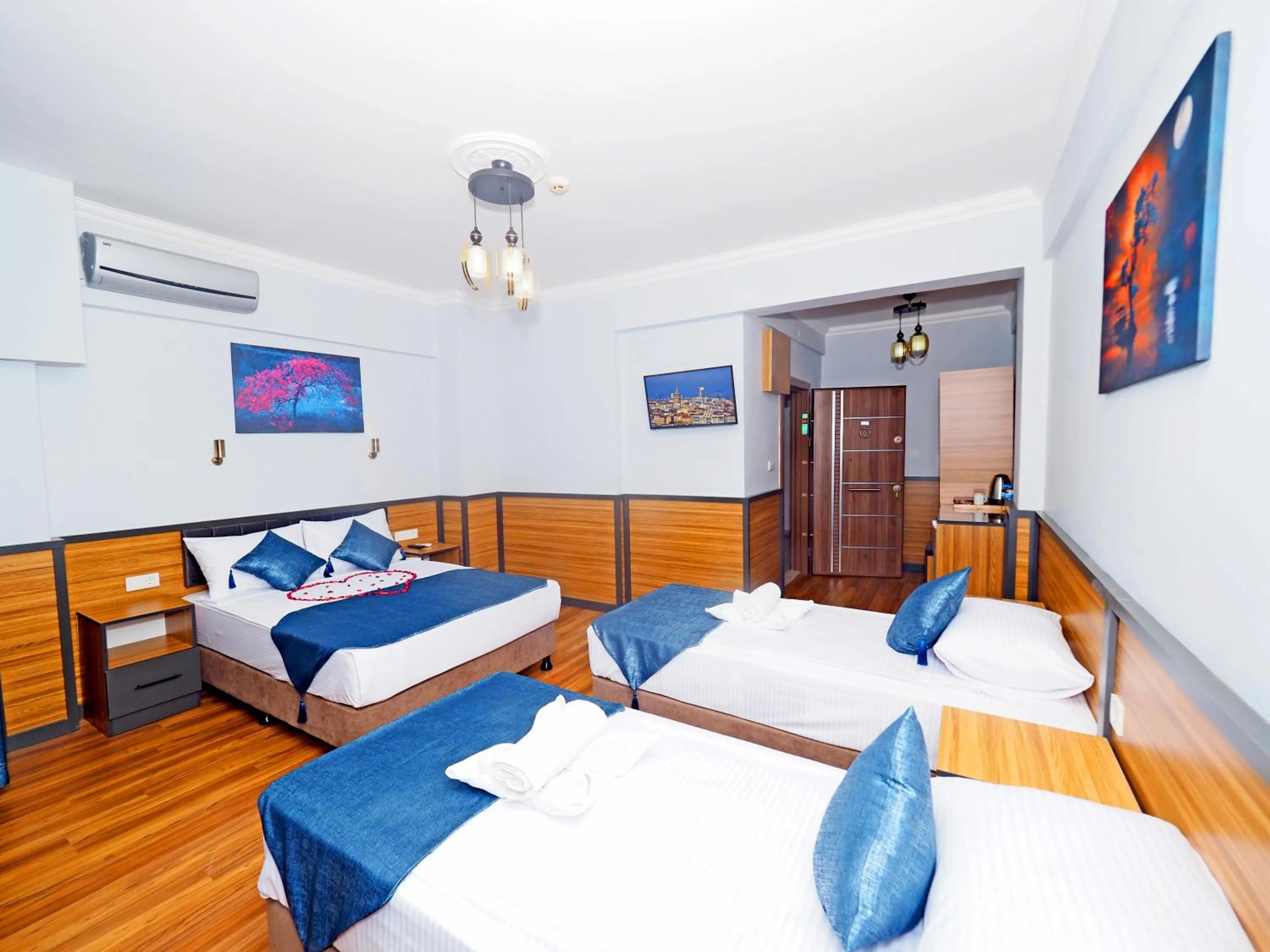 Bed in Arges old city hotel