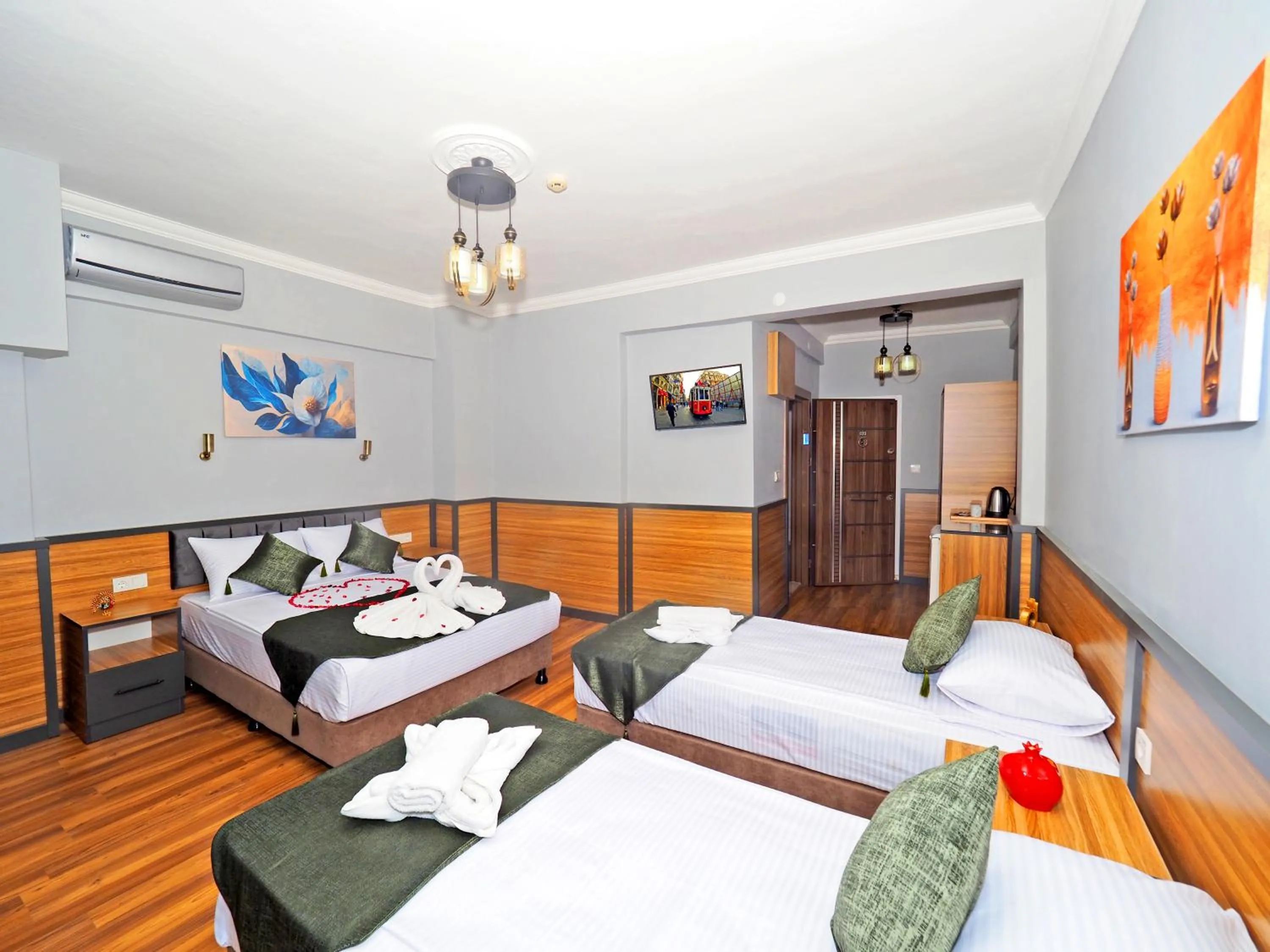 Bed in Arges old city hotel