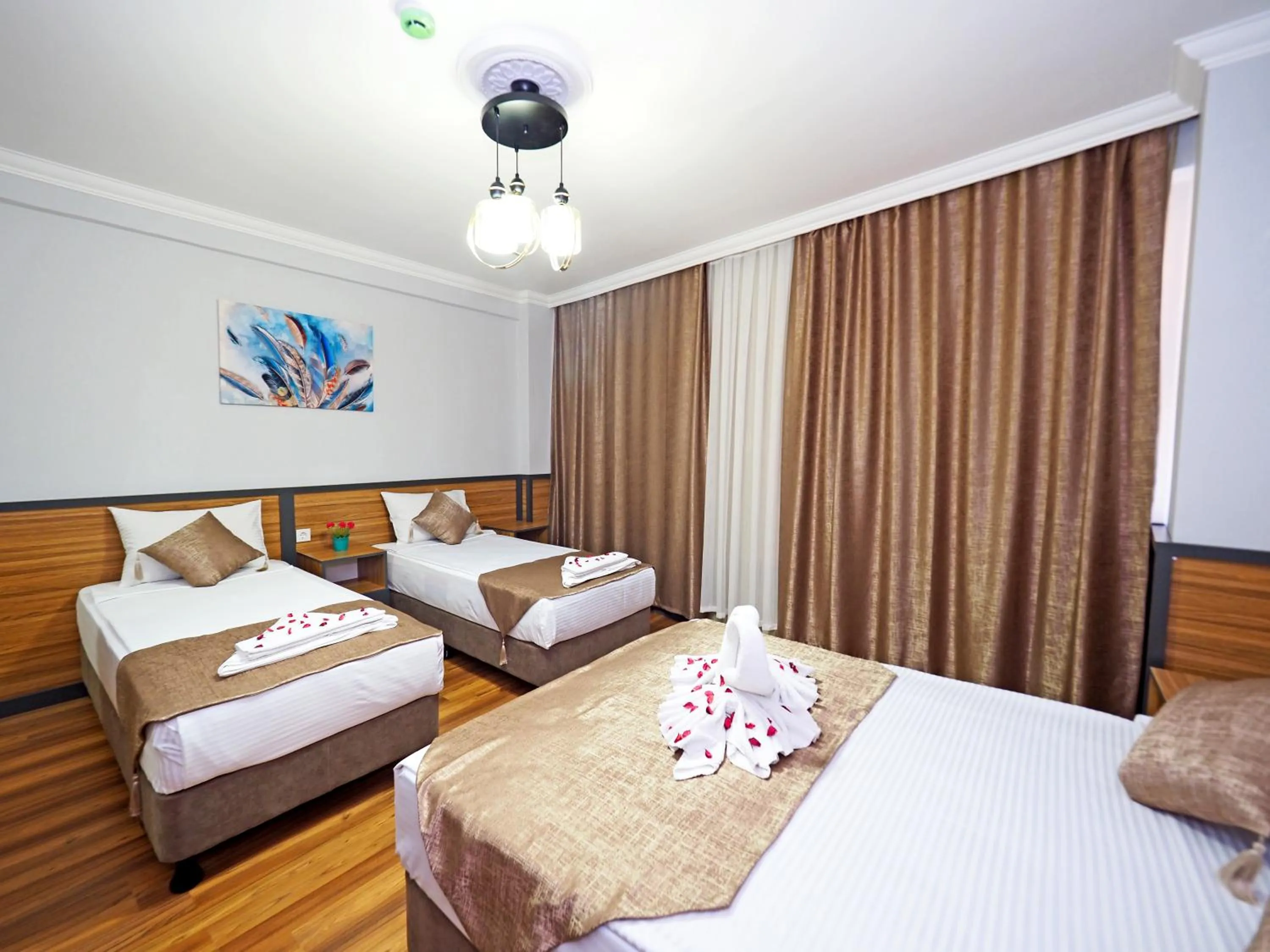 Bed in Arges old city hotel