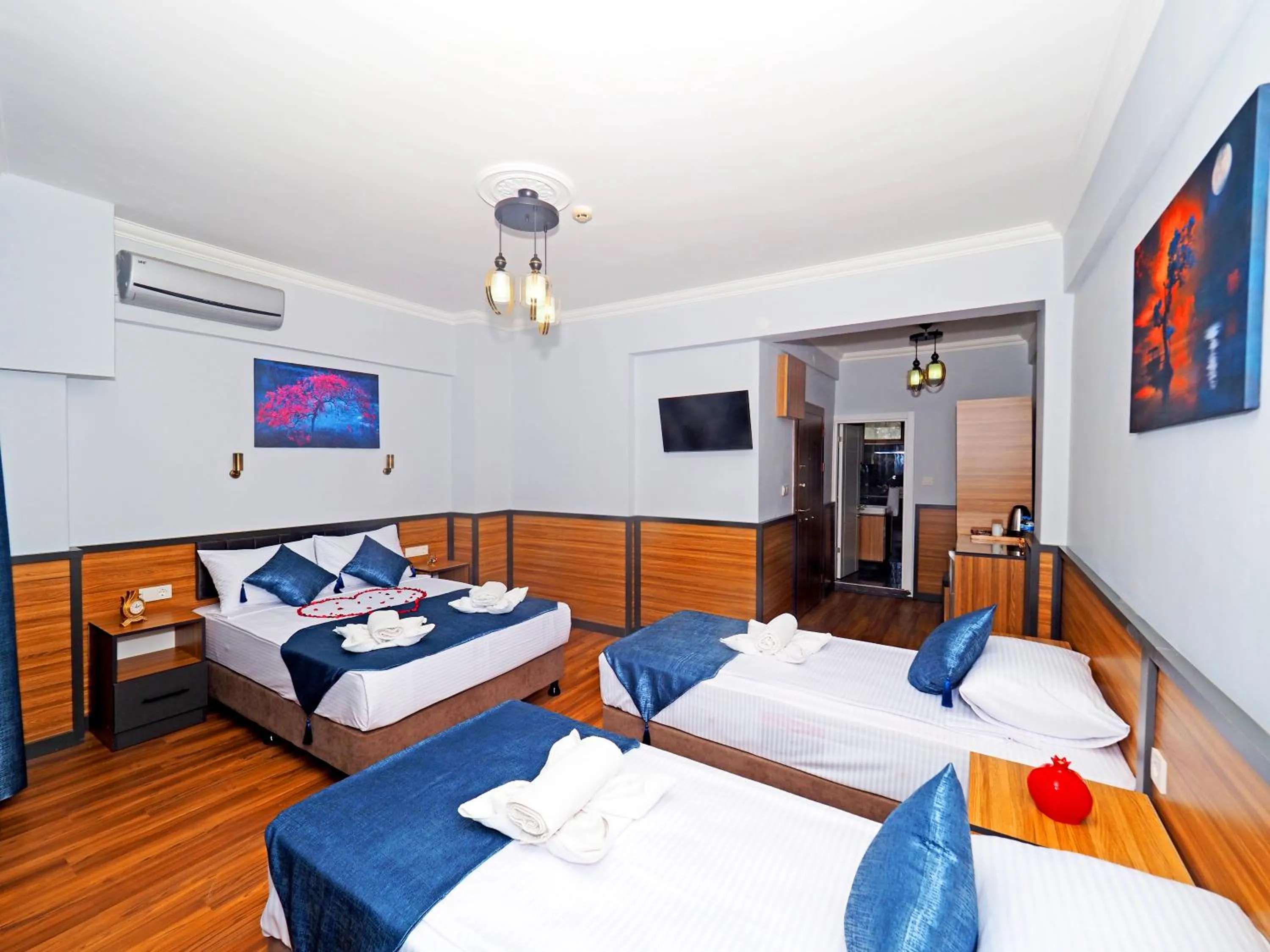 Bed in Arges old city hotel