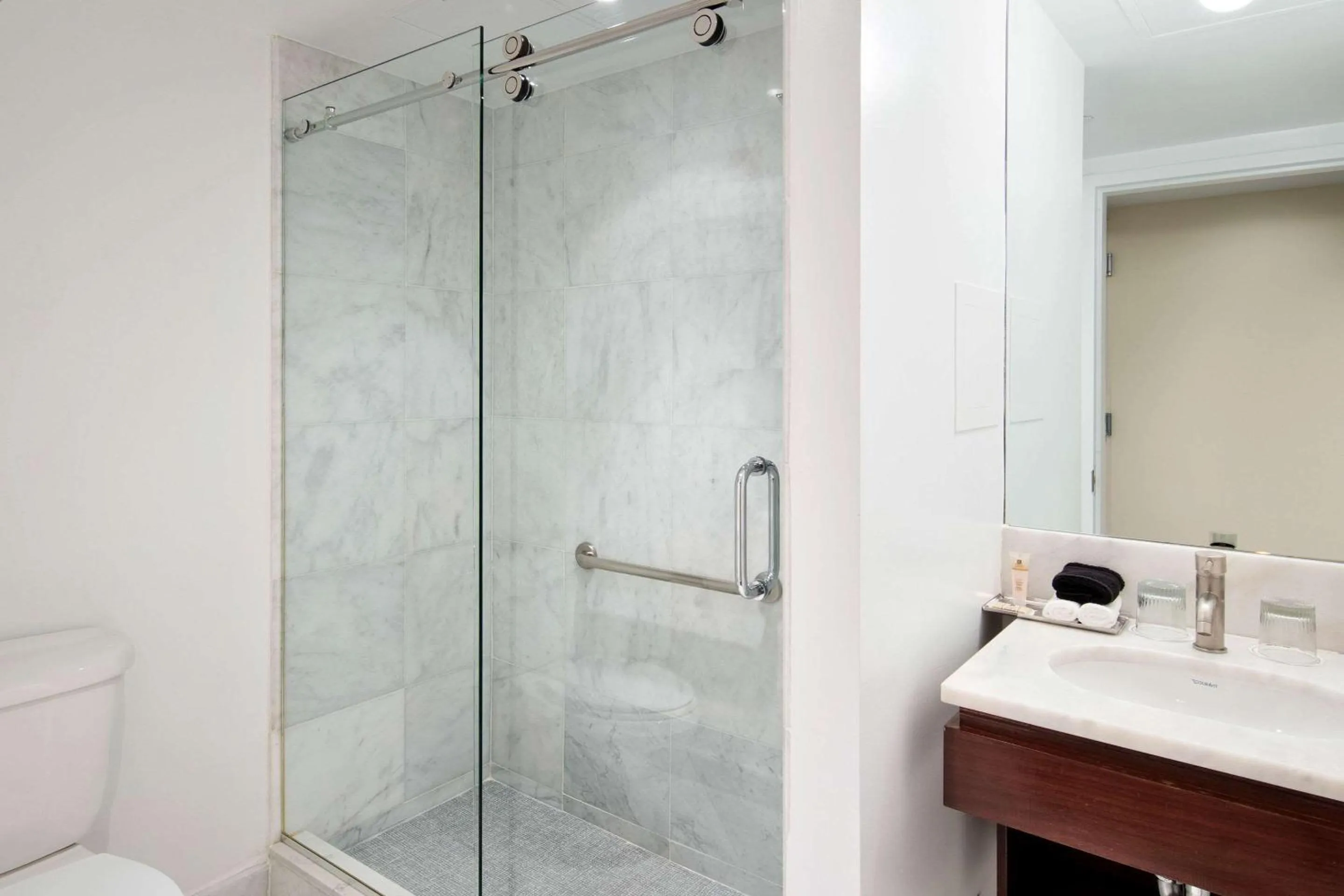 Bathroom in The Historic Blue Angel Hotel Lexington Ave, an Ascend Collection