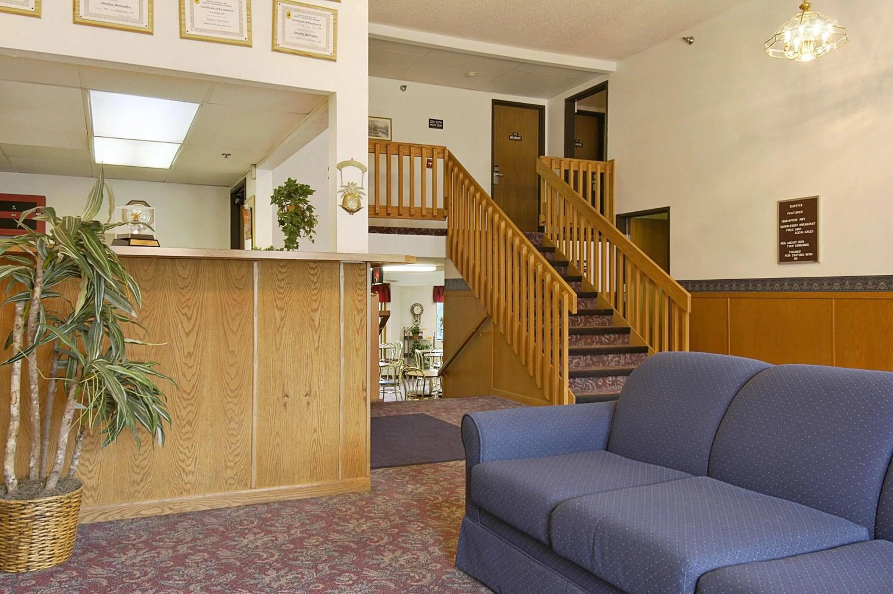 Lobby or reception in Super 8 by Wyndham Omaha/West Dodge