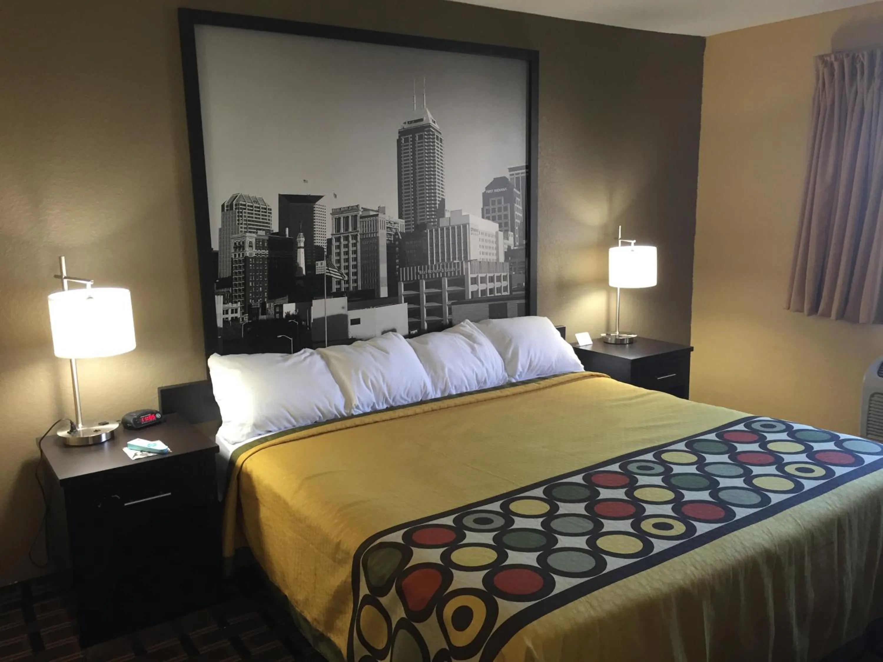 Bed in Super 8 by Wyndham Terre Haute