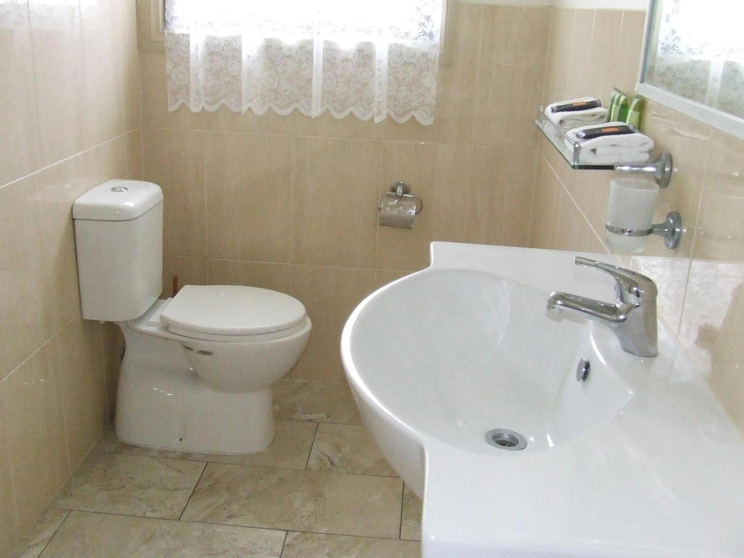 Toilet in Queechy Motel