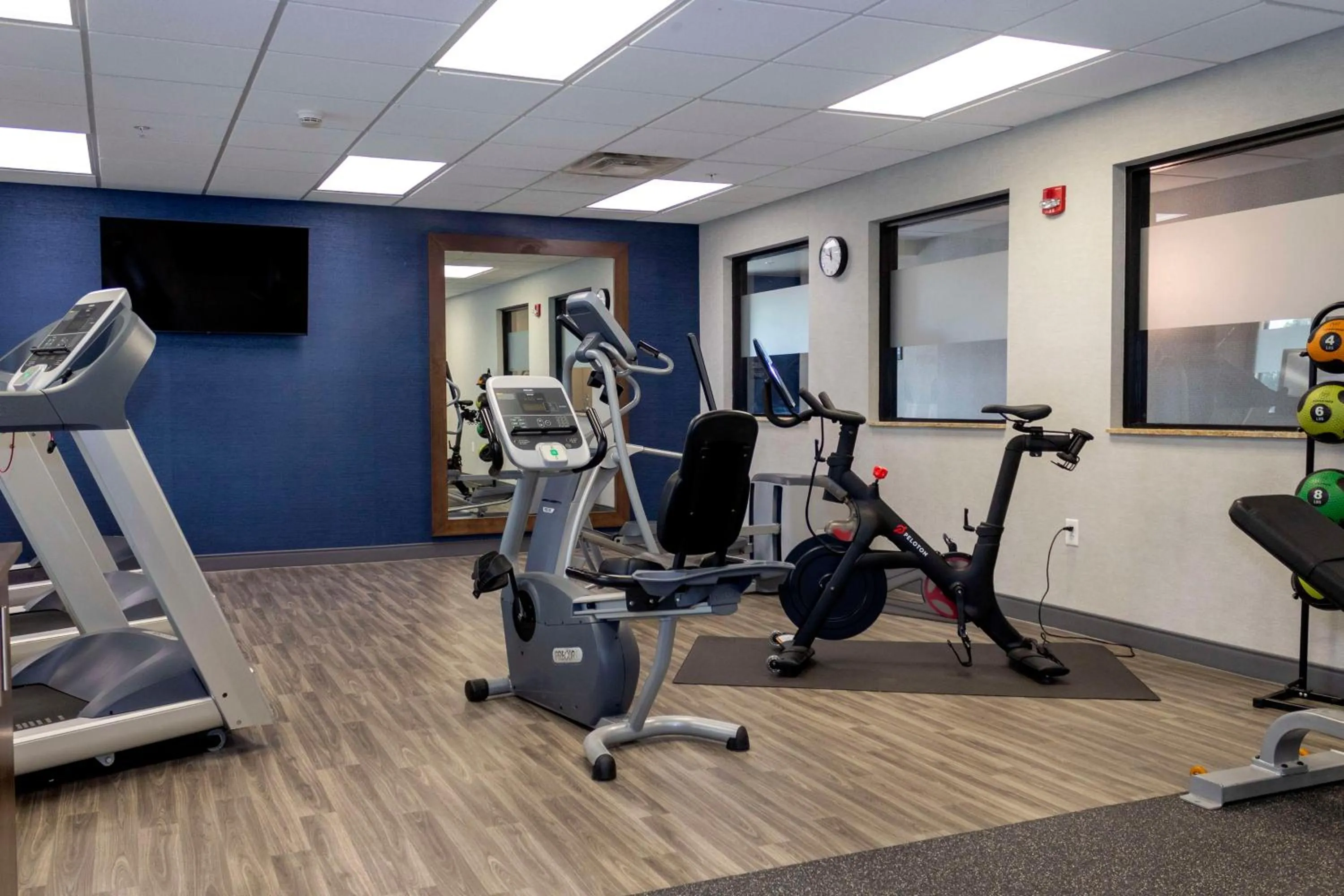 Fitness centre/facilities in Hampton Inn & Suites Riverton