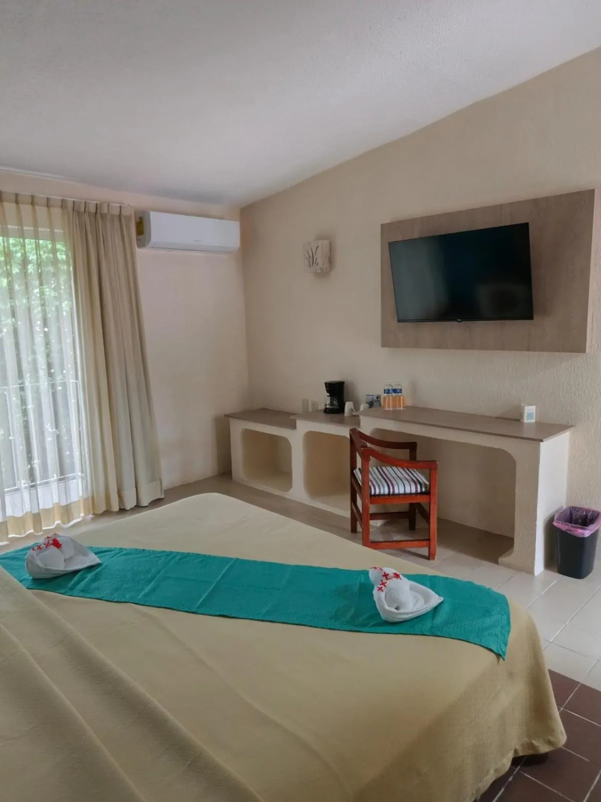 Bed in Hotel Plaza Palenque