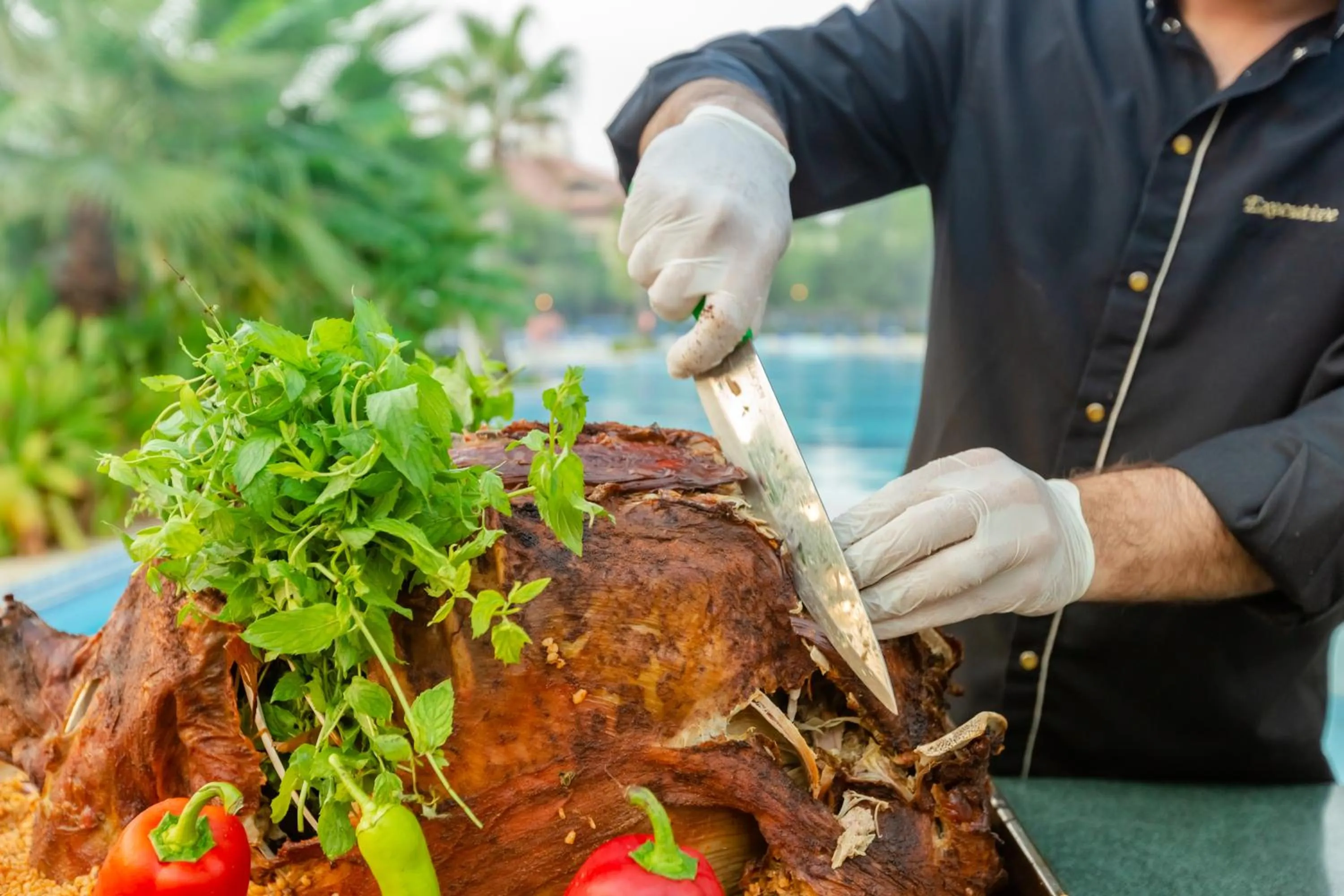 Food close-up in Sural Resort Hotel