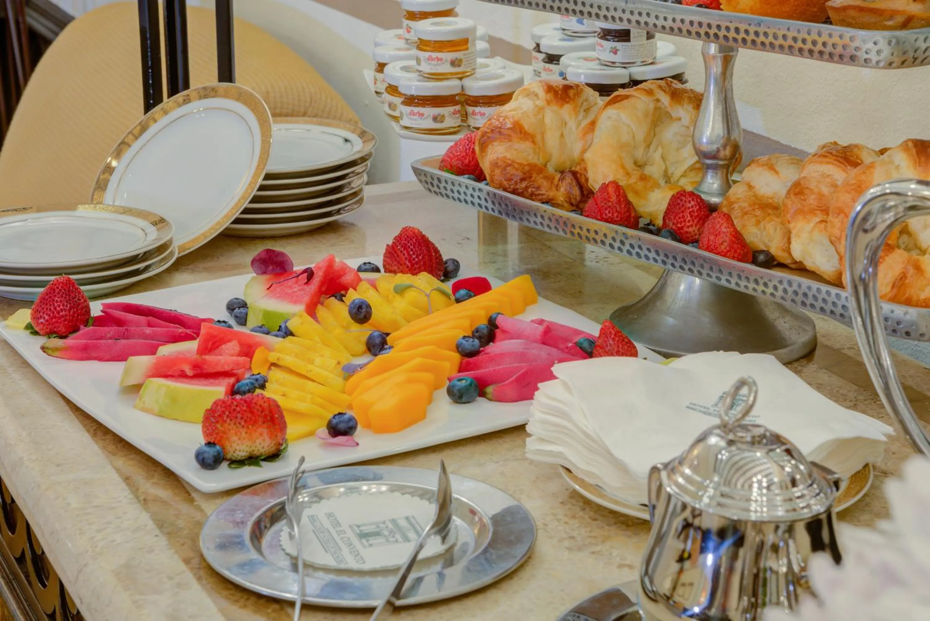 Continental breakfast in Hotel El Convento