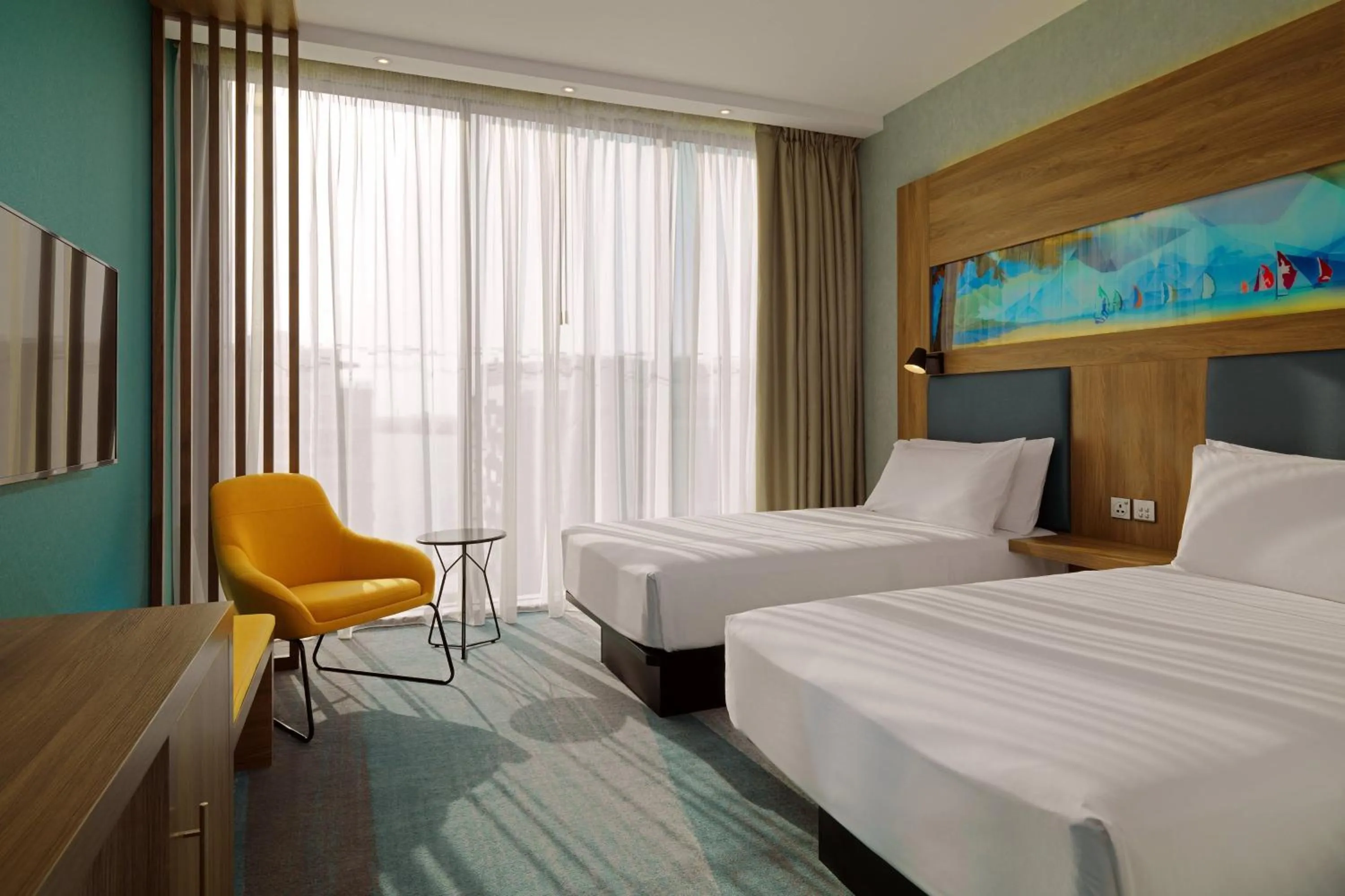 Photo of the whole room, Bed in Aloft Palm Jumeirah