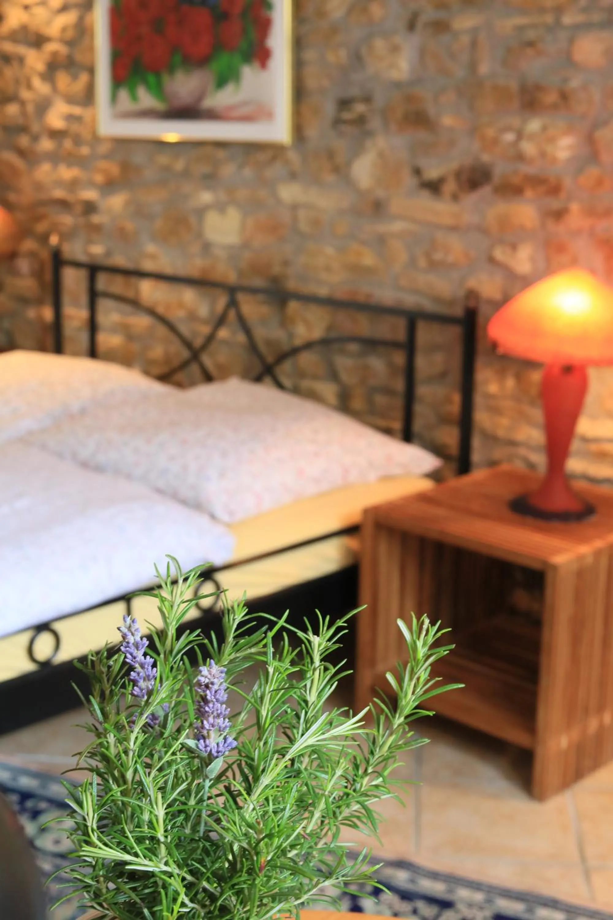 Photo of the whole room, Bed in Hotel Weingewolbe