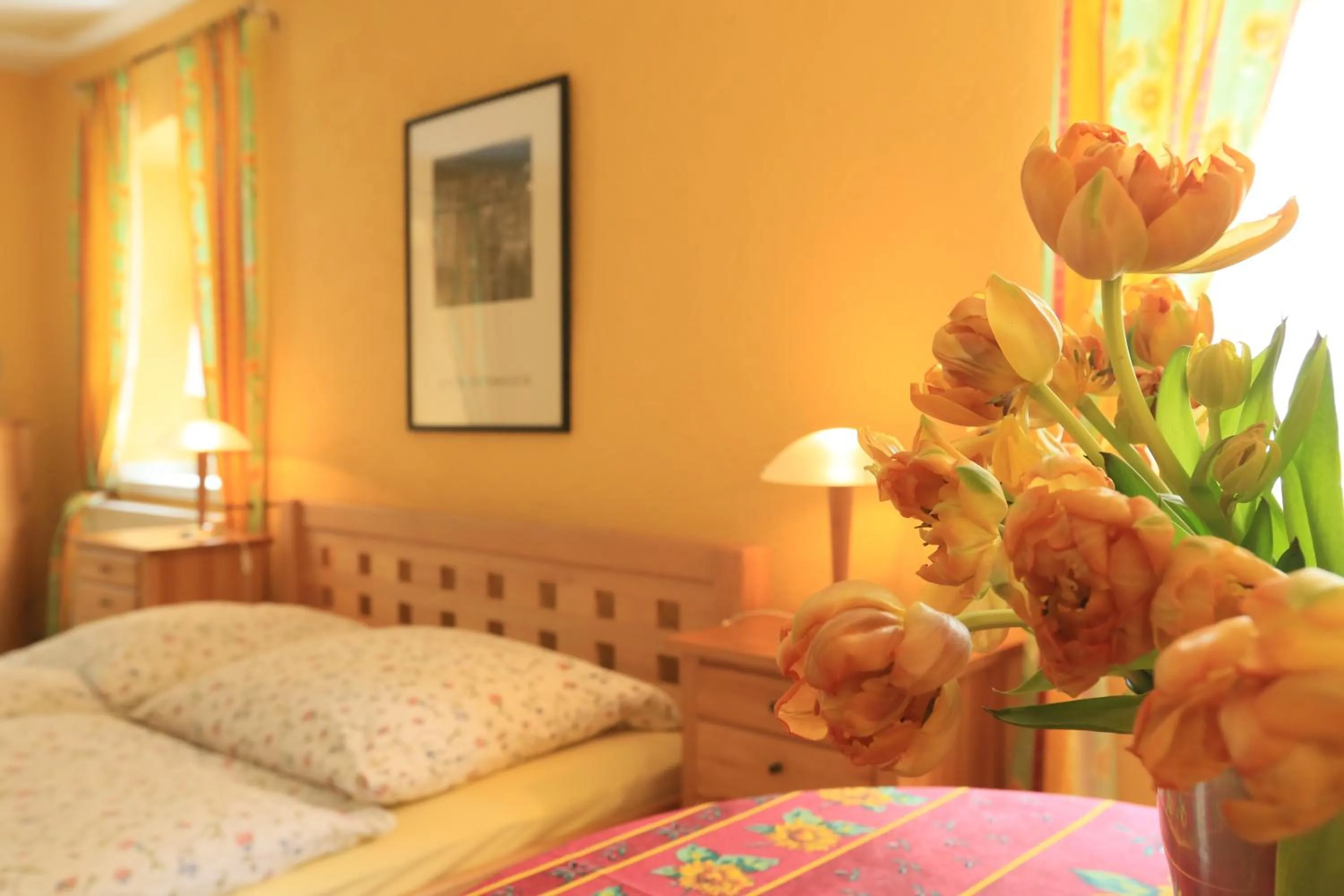 Photo of the whole room, Bed in Hotel Weingewolbe