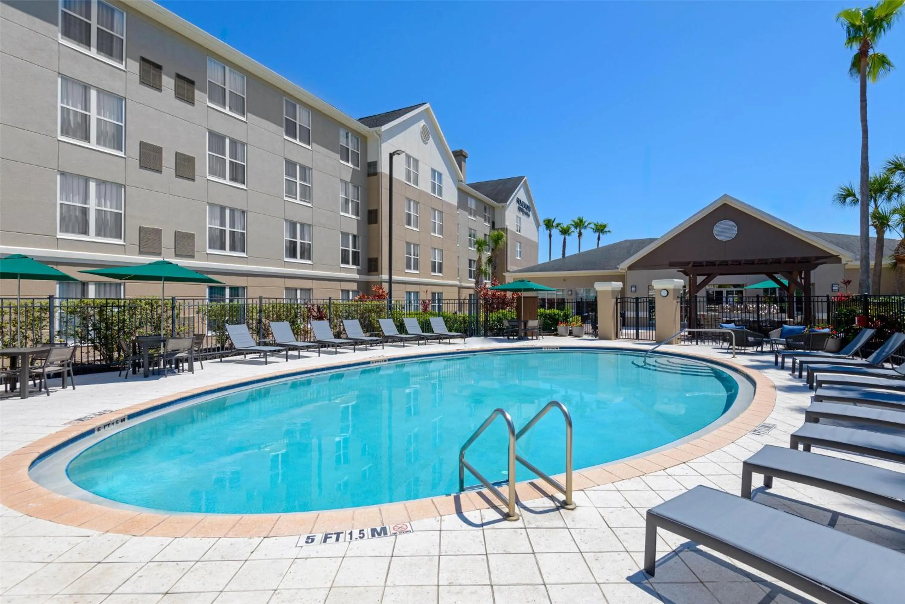 Pool view in Homewood Suites by Hilton Orlando-UCF Area