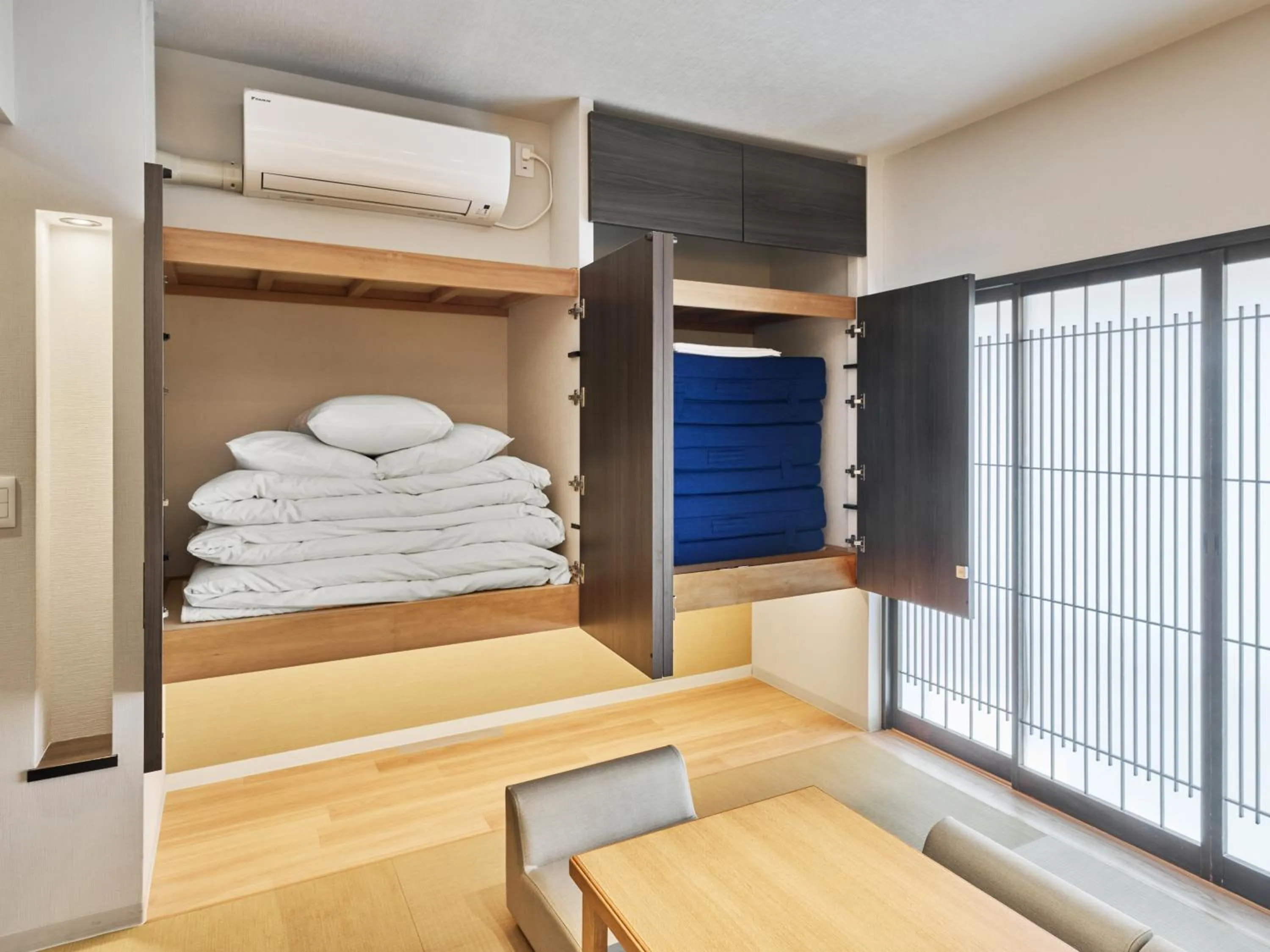 Bed in MIMARU Kyoto Nijo Castle