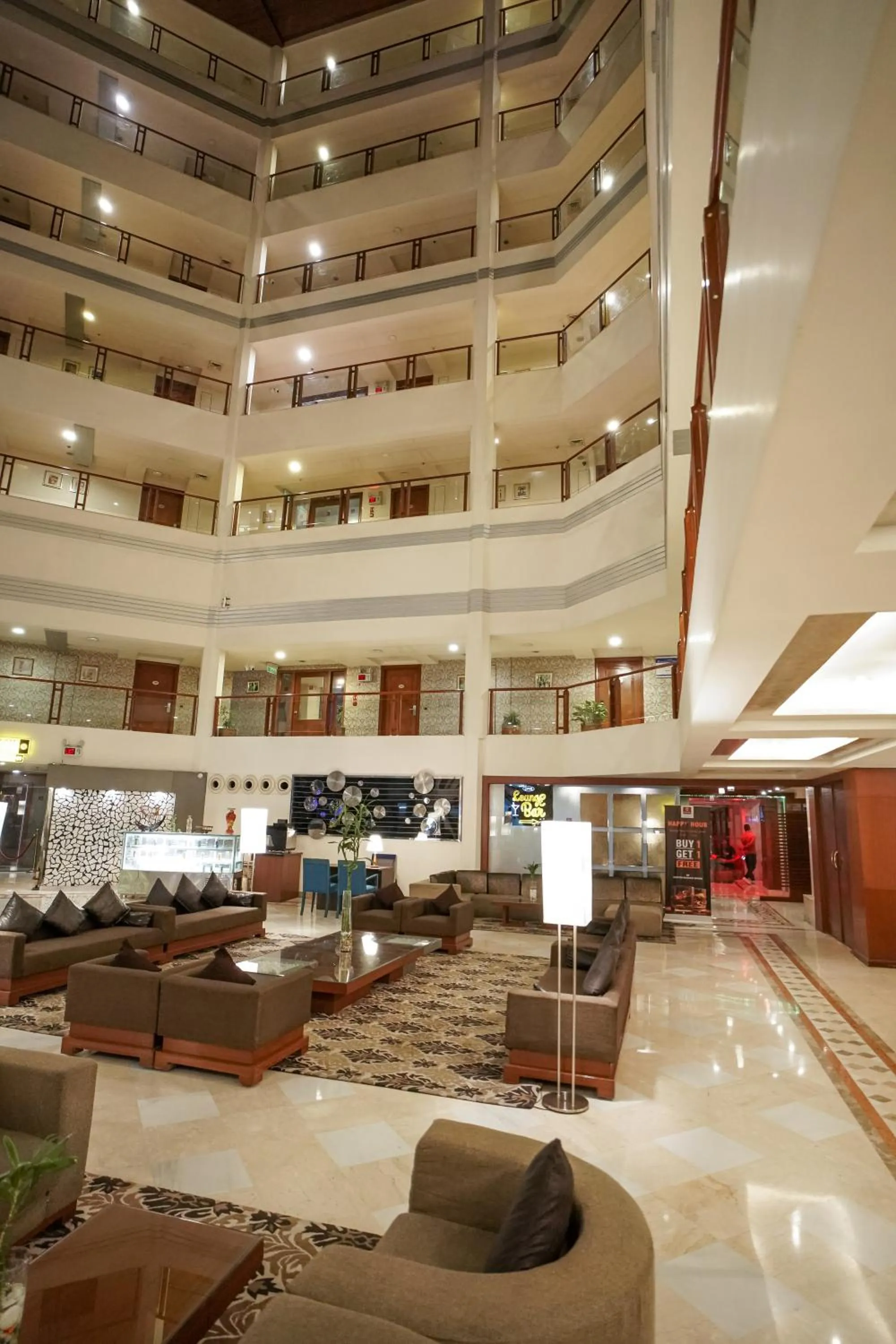 Lobby or reception in Clarion Bella Casa at Airport