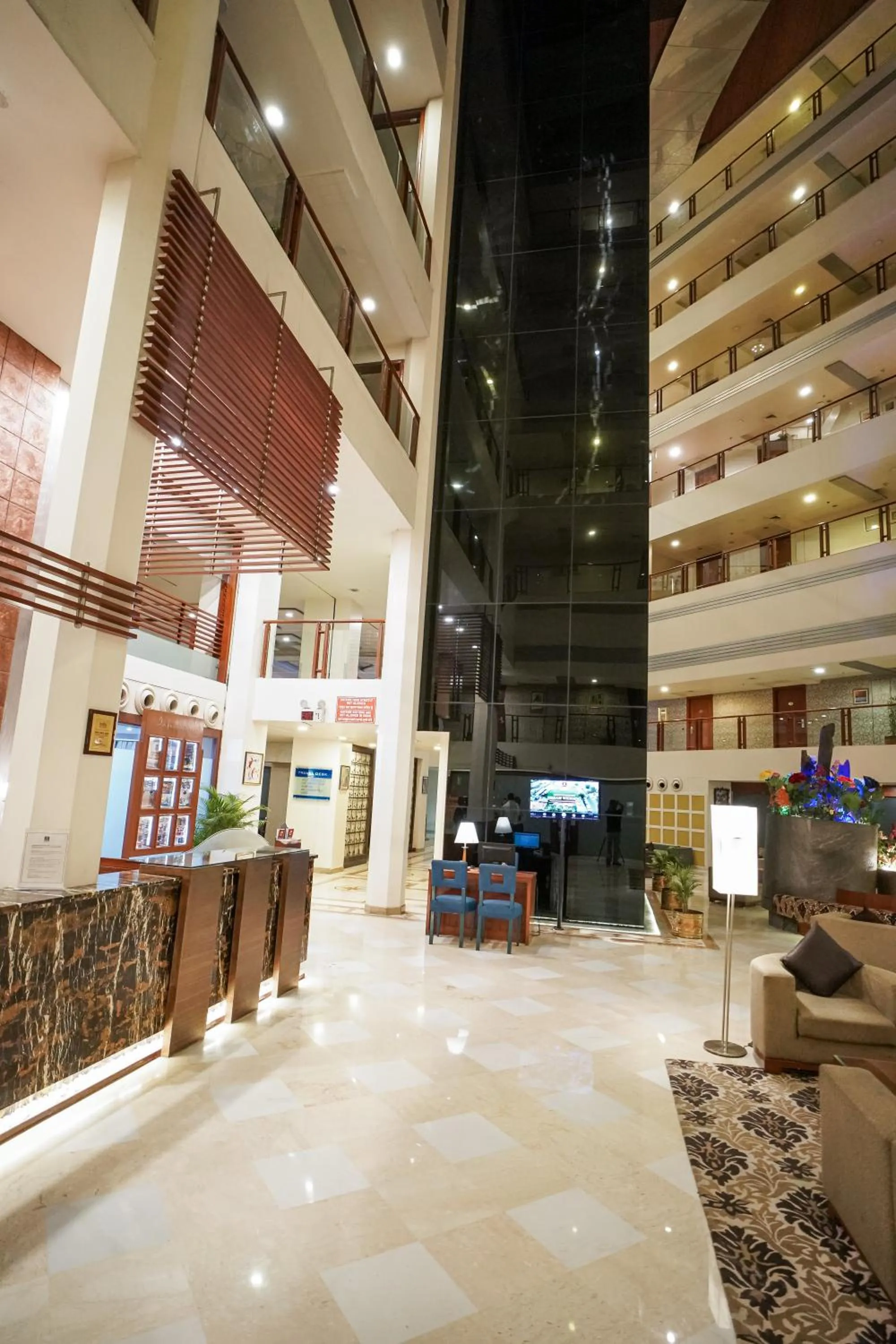 Lobby or reception in Clarion Bella Casa at Airport