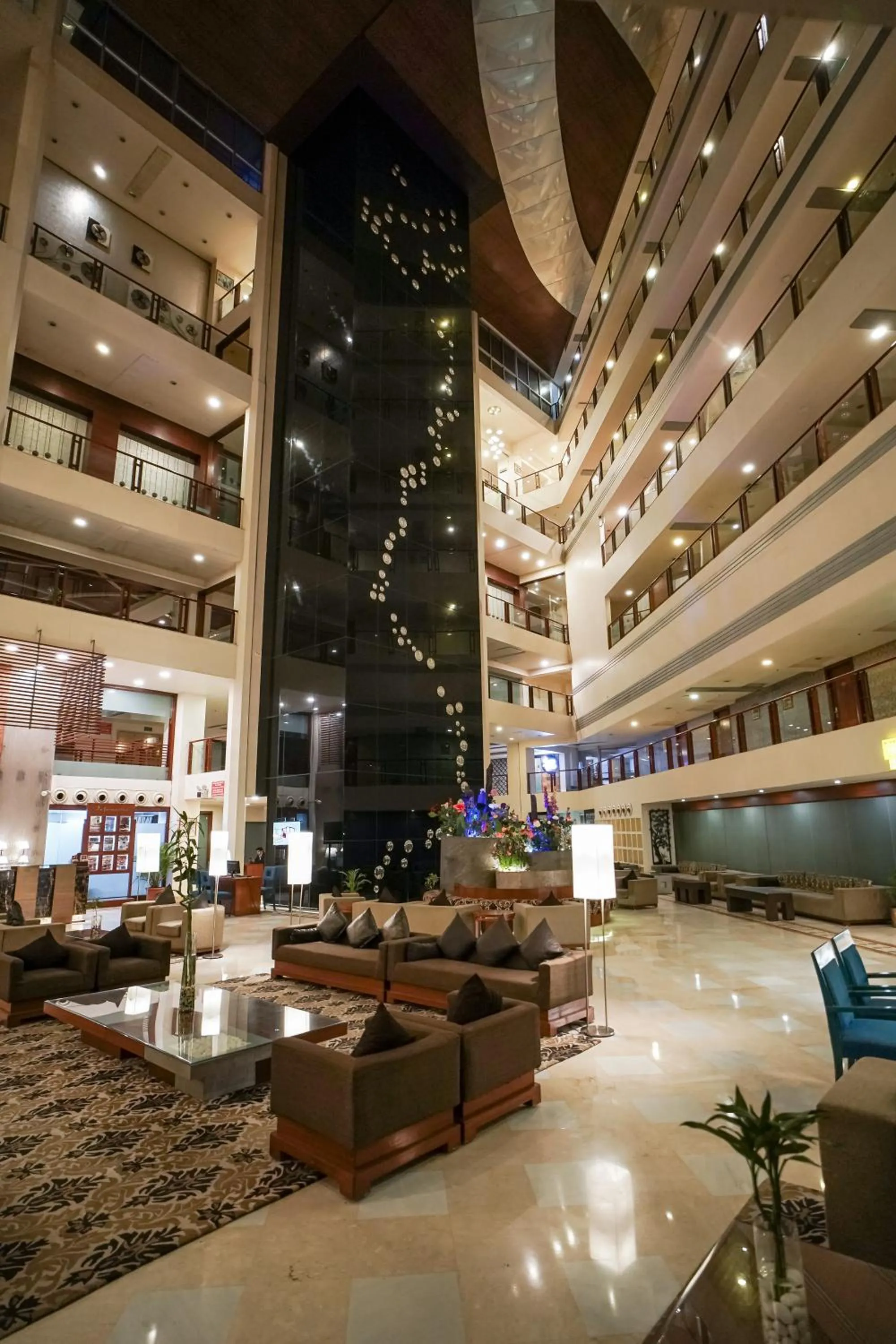 Lobby or reception in Clarion Bella Casa at Airport